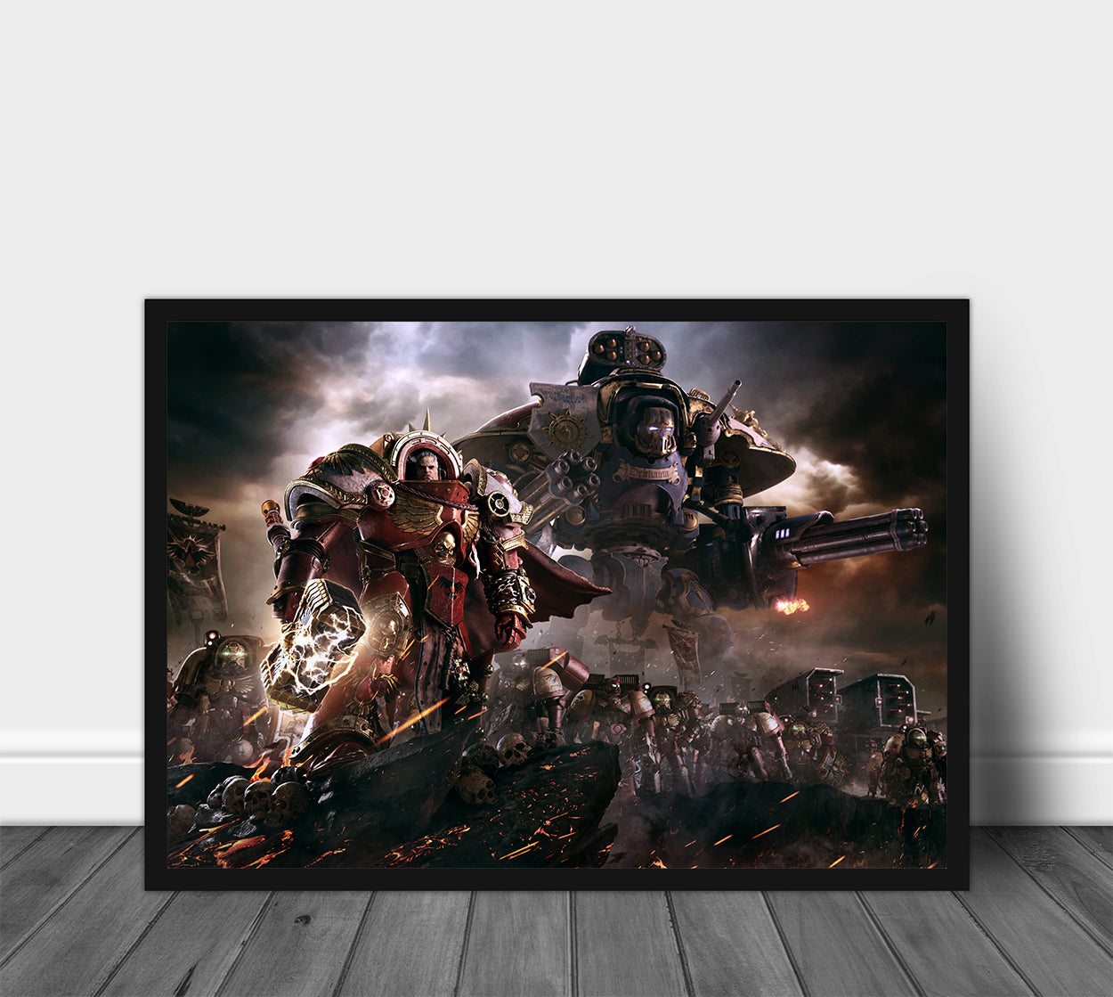 Warhammer 40K Blood Angels Poster Print — Rolled Wall Art for Gamers & Collectors, Ultramarines Wall Art, Gaming Room Decor