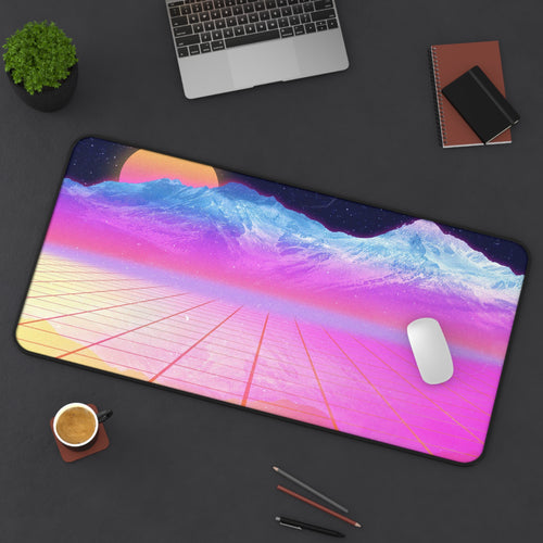 vaporwave-moon-mountains-mouse-pad-retrowave-city-delorean-desk-mat-neon-synthwave-desk-pad-vaporwave-sun-and-mountains
