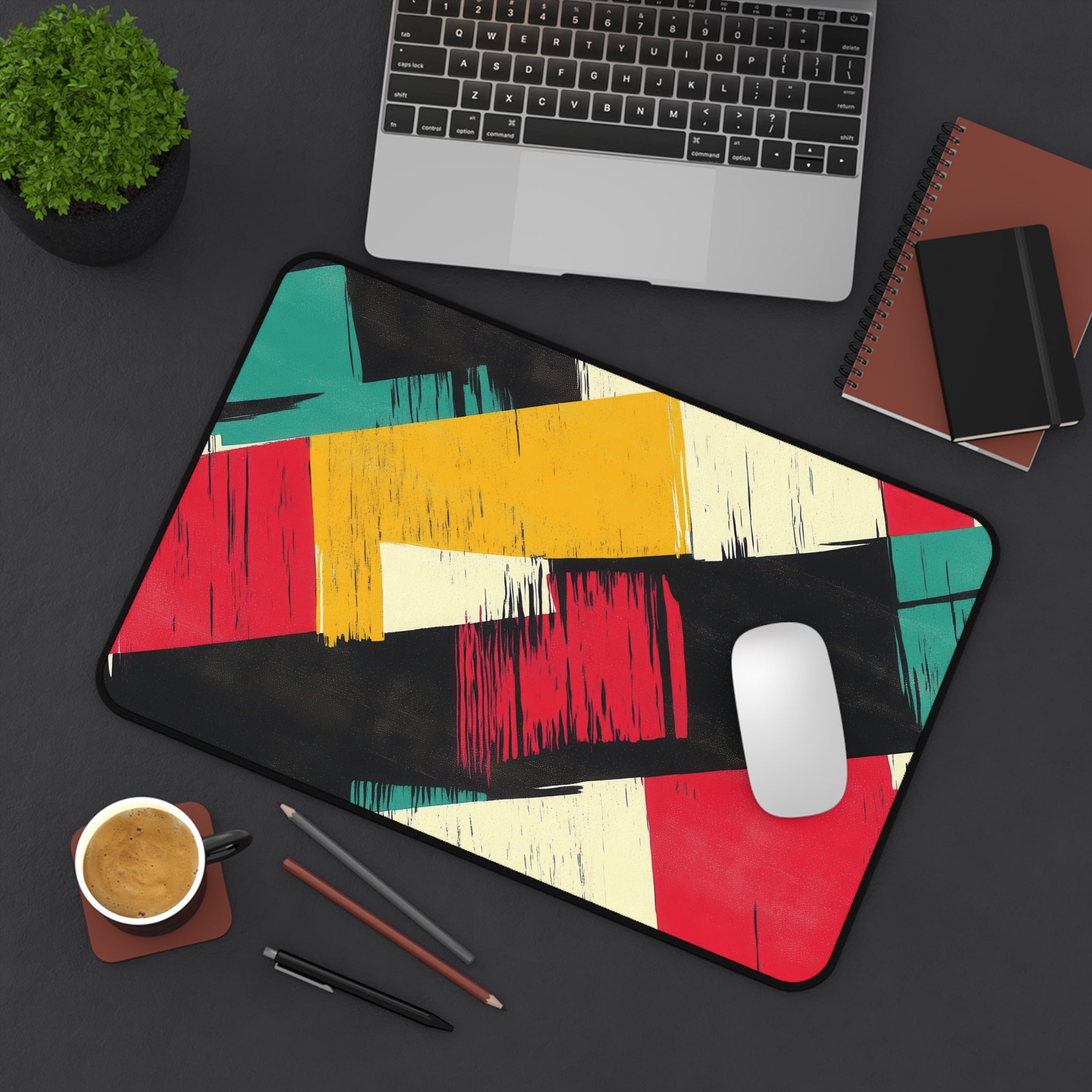 retro-vintage-vibrant-multicolor-desk-pad-abstract-mouse-pad-colorful-desk-mat-abstract-artisan-desk-mat-bright-mousepad