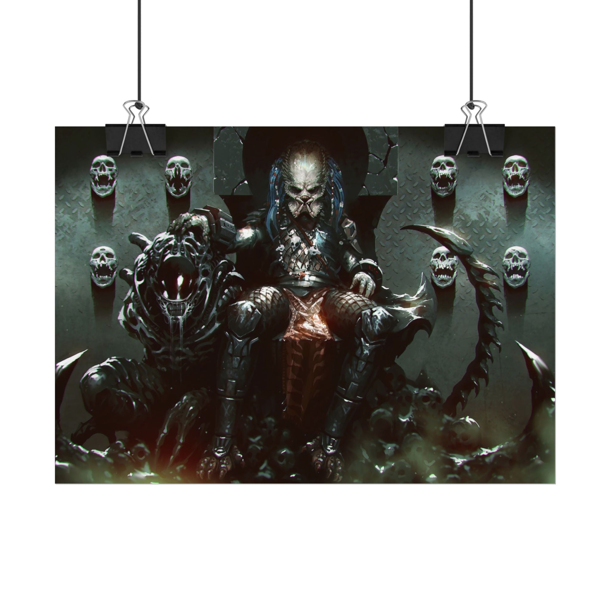 predator-alien-poster-art-xenomorph-movie-poster-print-alien-wall-art-sci-fi-home-decor-geek-wall-decor