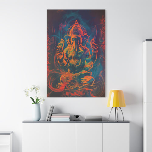 colorful-ganesha-canvas-print-wall-art-decor-spiritual-home-decor-lord-ganesha-deity-art-hindu-god-painting-ethnic-wall-hangi