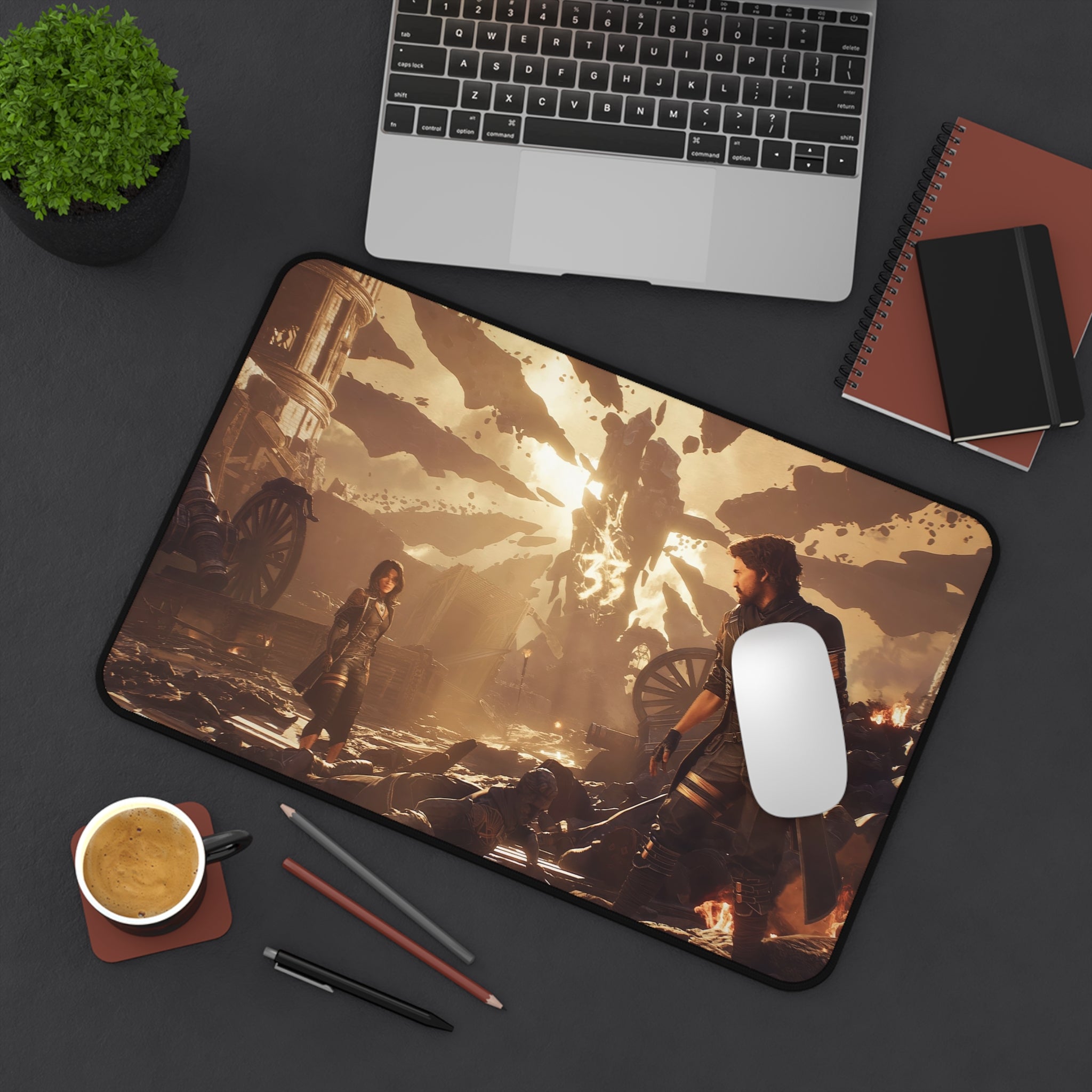Clair Obscur Expedition 33 Gaming Mouse Pad - XL Desk Mat - Gustave Art - Extended Desk Pad - Fantasy RPG Gamer Setup