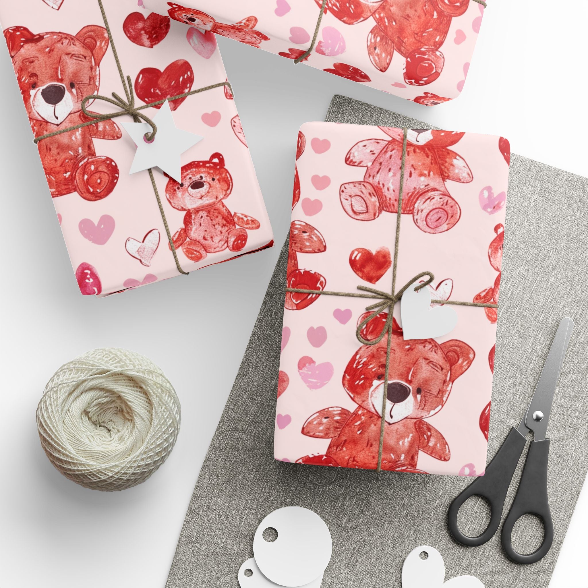 gift-wrap-teddy-bear-wrapping-paper-love-valentines-gift-wrap-holiday-gift-wrap-cute-pink-wrapping-paper-gift-wrapping-presen
