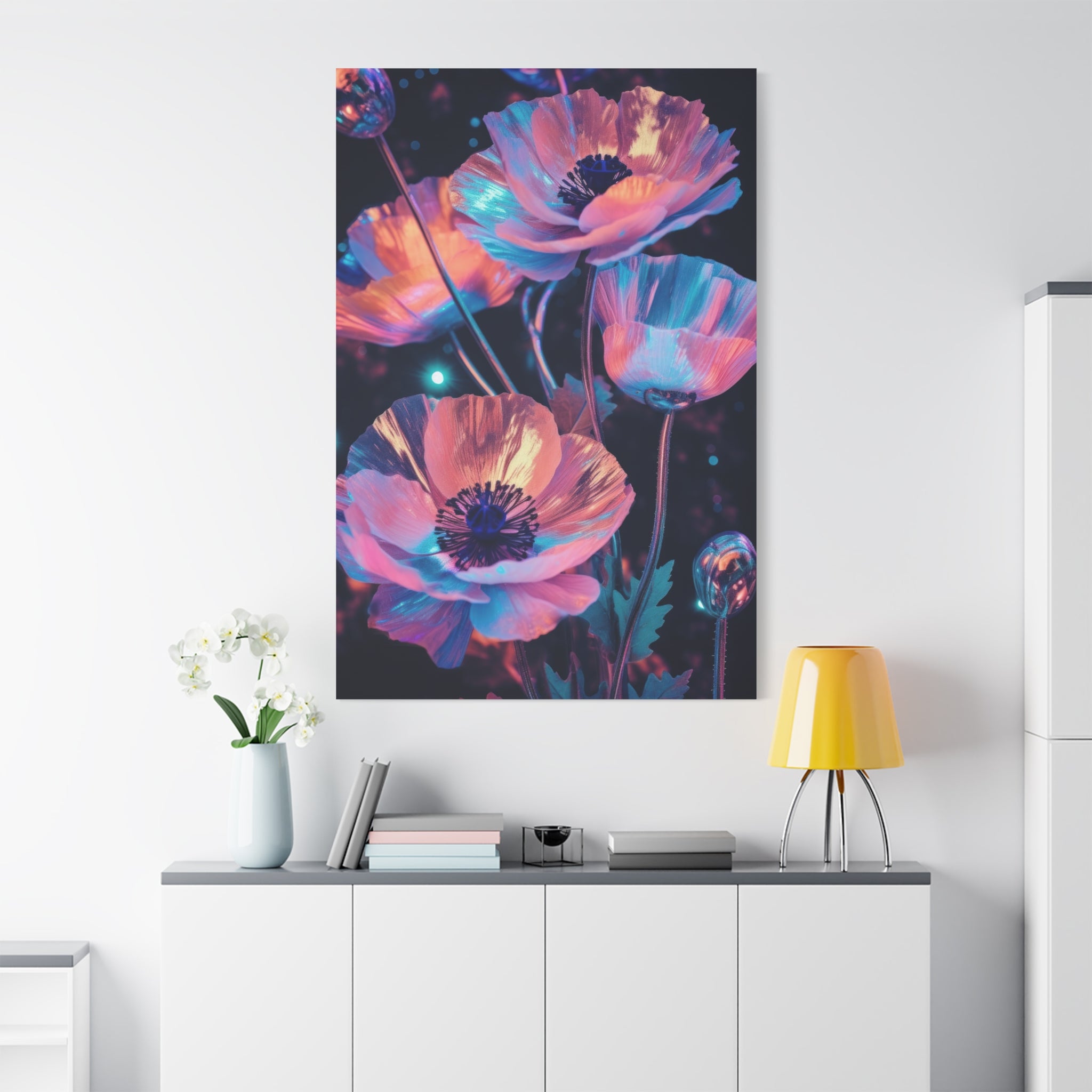 canvas-print-poppy-flower-art-pearl-floral-wall-art-floral-print-flower-print-nature-wall-decor-flower-wall-decor-housewarmin