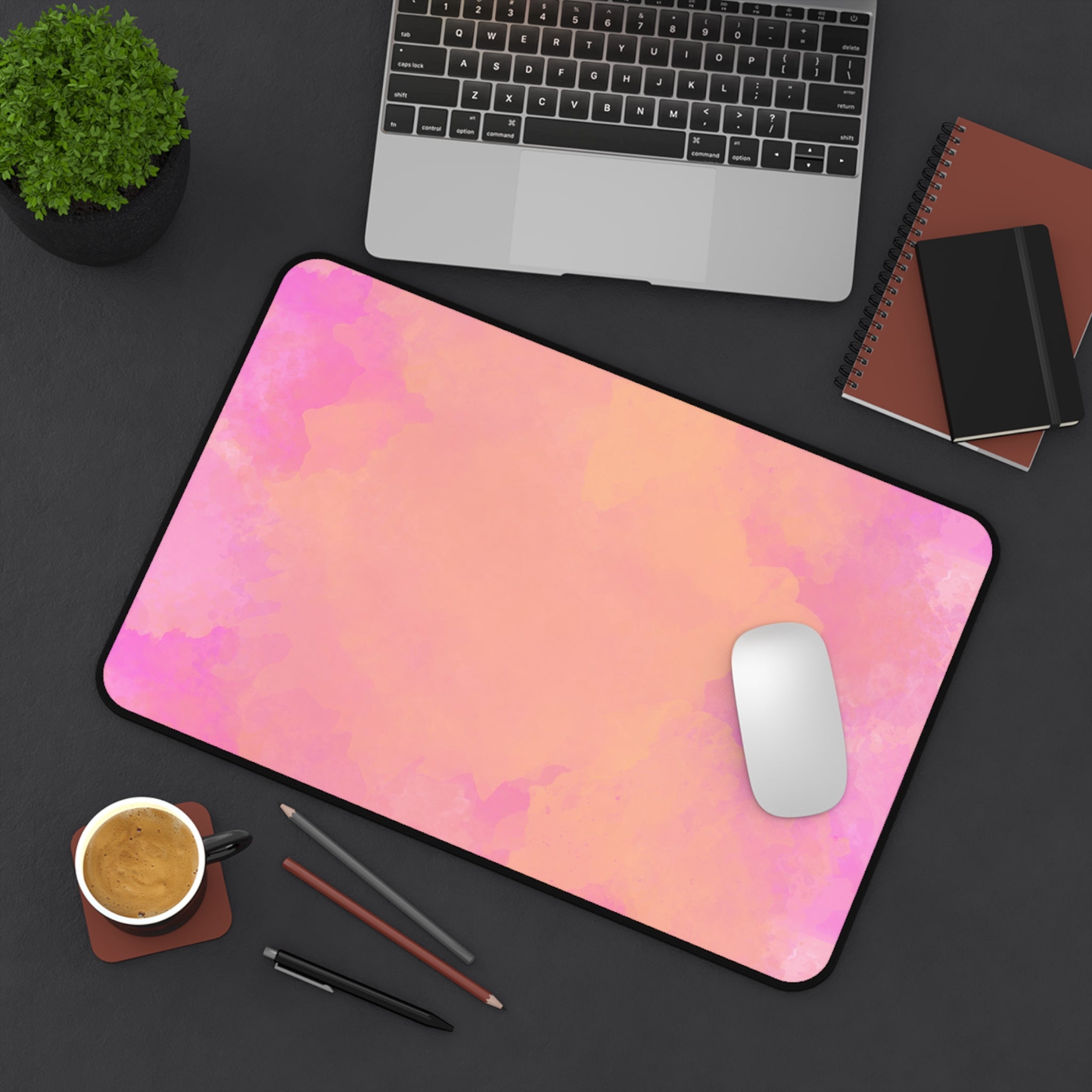 watercolor-pink-orange-desk-mat-gaming-mousepad-office-desk-accessories-large-desk-blotter-computer-desk-cover-home-essential