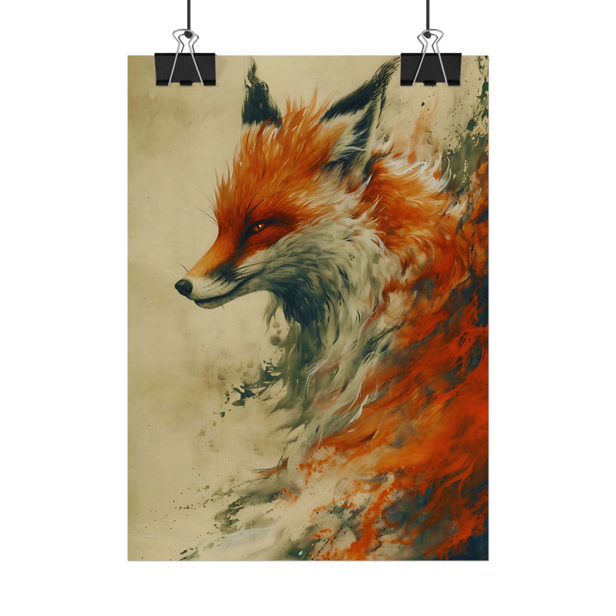 fantasy-red-fox-poster-print-rolled-posters-wall-art-animal-lover-gift-unique-home-decor-wildlife-art-print-fox-lover-birthda