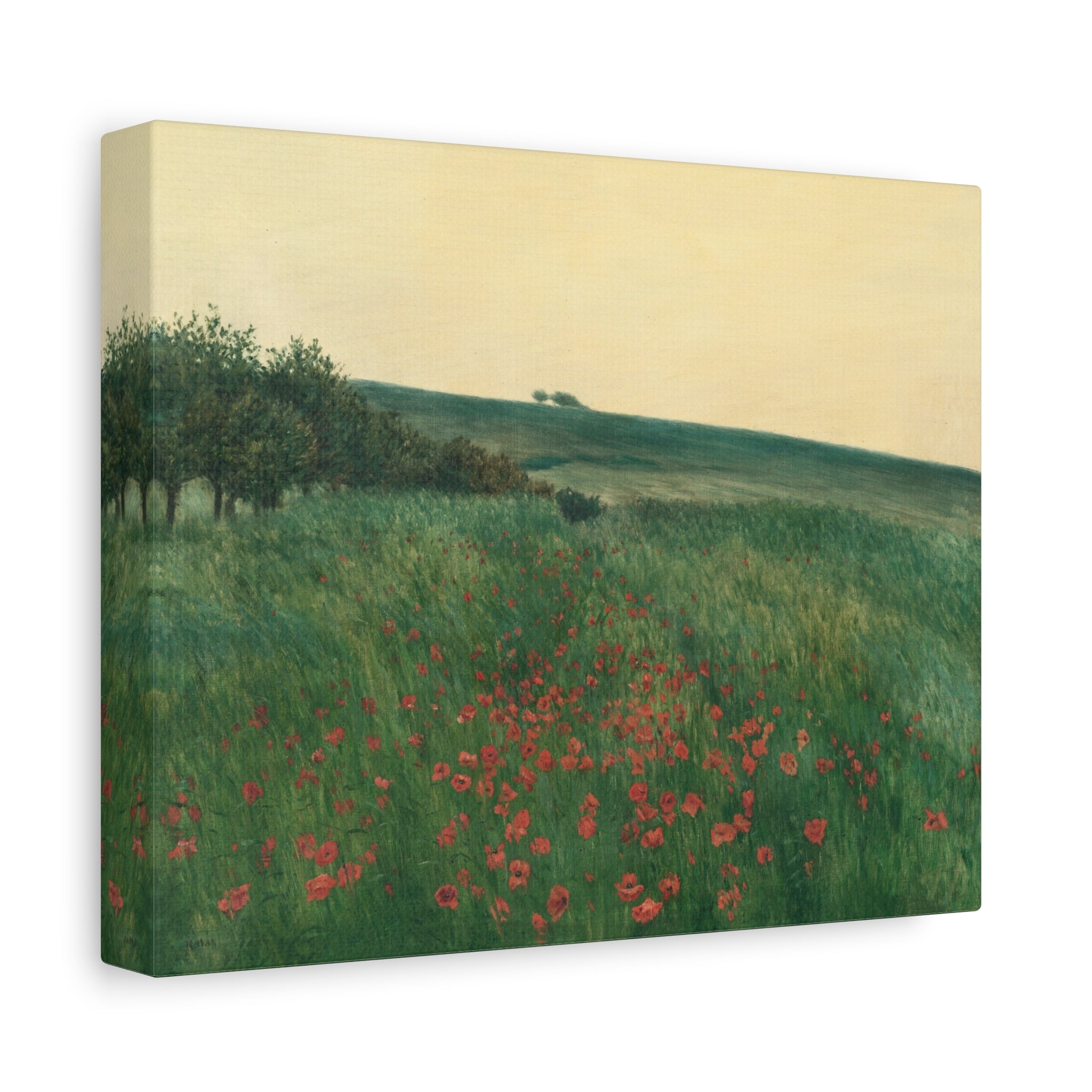 canvas-print-fields-art-print-fields-landscape-painting-red-poppies-frantisek-kavan-rustic-canvas-wall-art-farmhouse-wall-dec