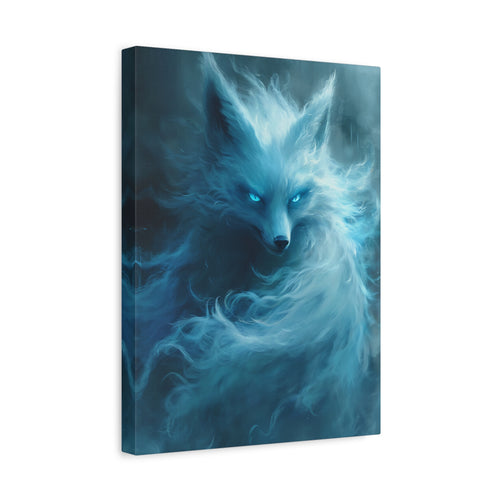 canvas-wall-art-white-snow-fox-fantasy-decor-wildlife-wall-art-home-decor-animal-lover-gift-nature-print-canvas-print-gift