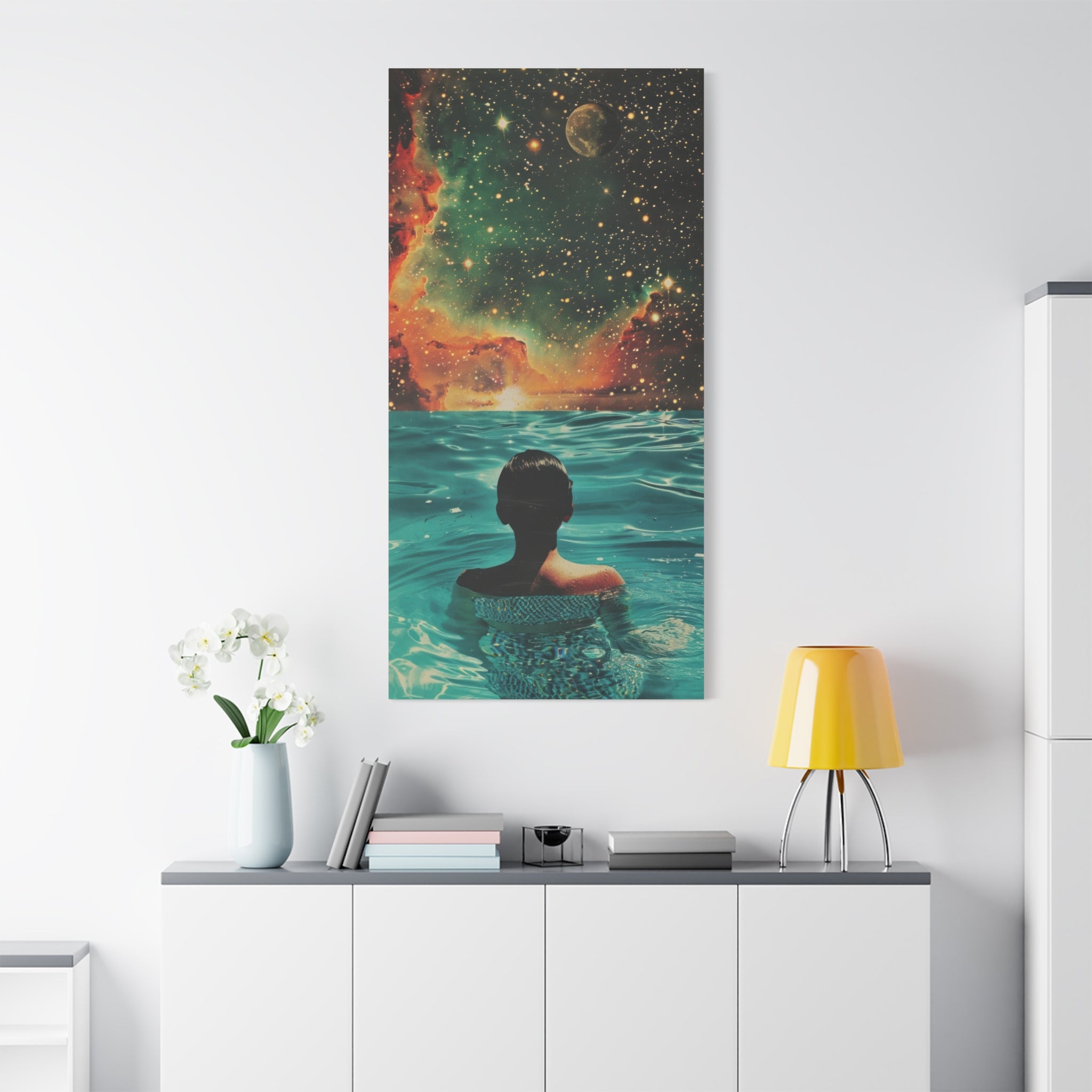 canvas-wall-art-galaxy-swimming-aesthetic-decor-stretched-matte-canvas-unique-home-decoration-space-themed-room-decor-cool-wa