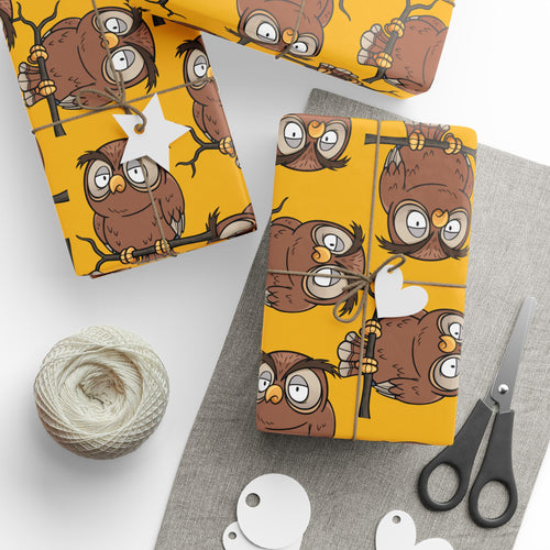 cute-owl-wrapping-papers-sleepy-owl-baby-gift-wrap-nursery-gift-wrap-gender-neutral-baby-shower-supplies-gift-packaging