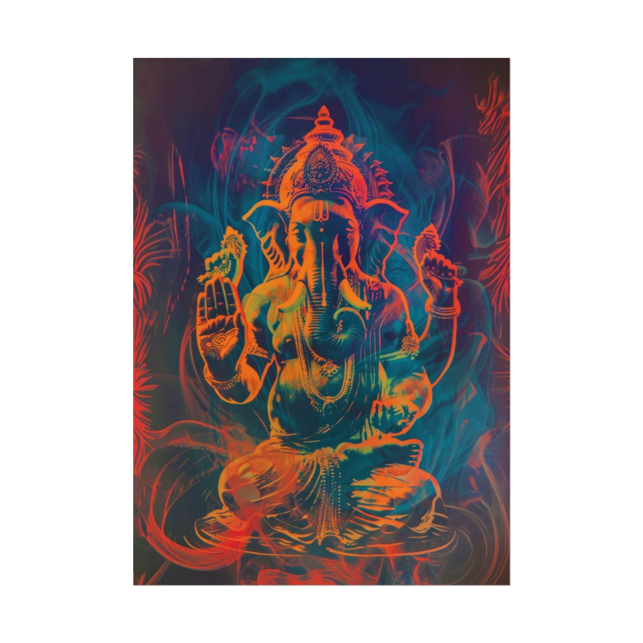 colorful-ganesha-poster-print-wall-art-decor-spiritual-home-decor-lord-ganesha-deity-art-hindu-god-painting-ethnic-wall-hangi