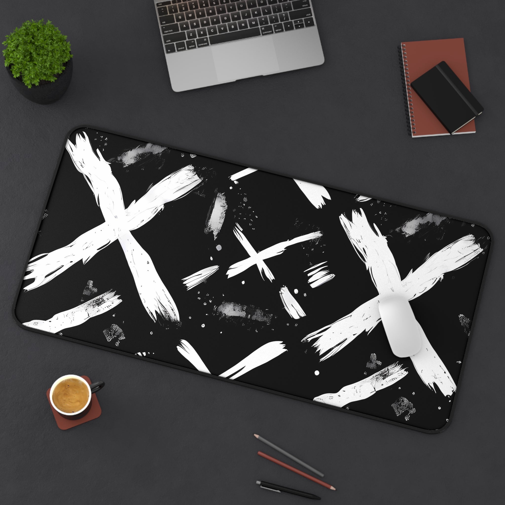 xxx-monochrome-mouse-pad-black-and-white-face-desk-mat-sleek-black-and-white-desk-pad-modern-minimalist-mouse-pad