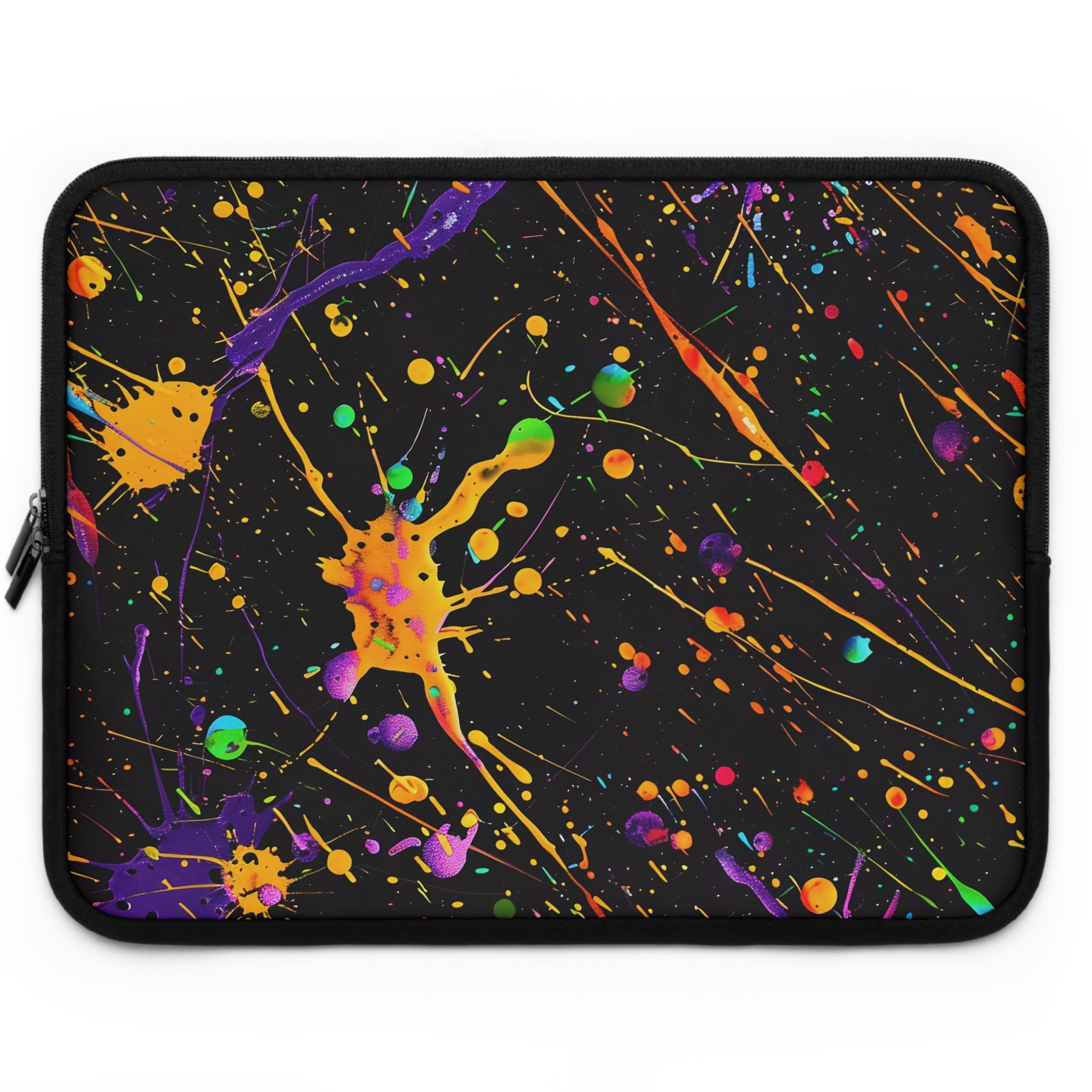neon-abstract-paint-splatter-laptop-sleeve-yellow-drops-macbook-air-sleeve-unique-tech-accessories-colorful-laptop-case