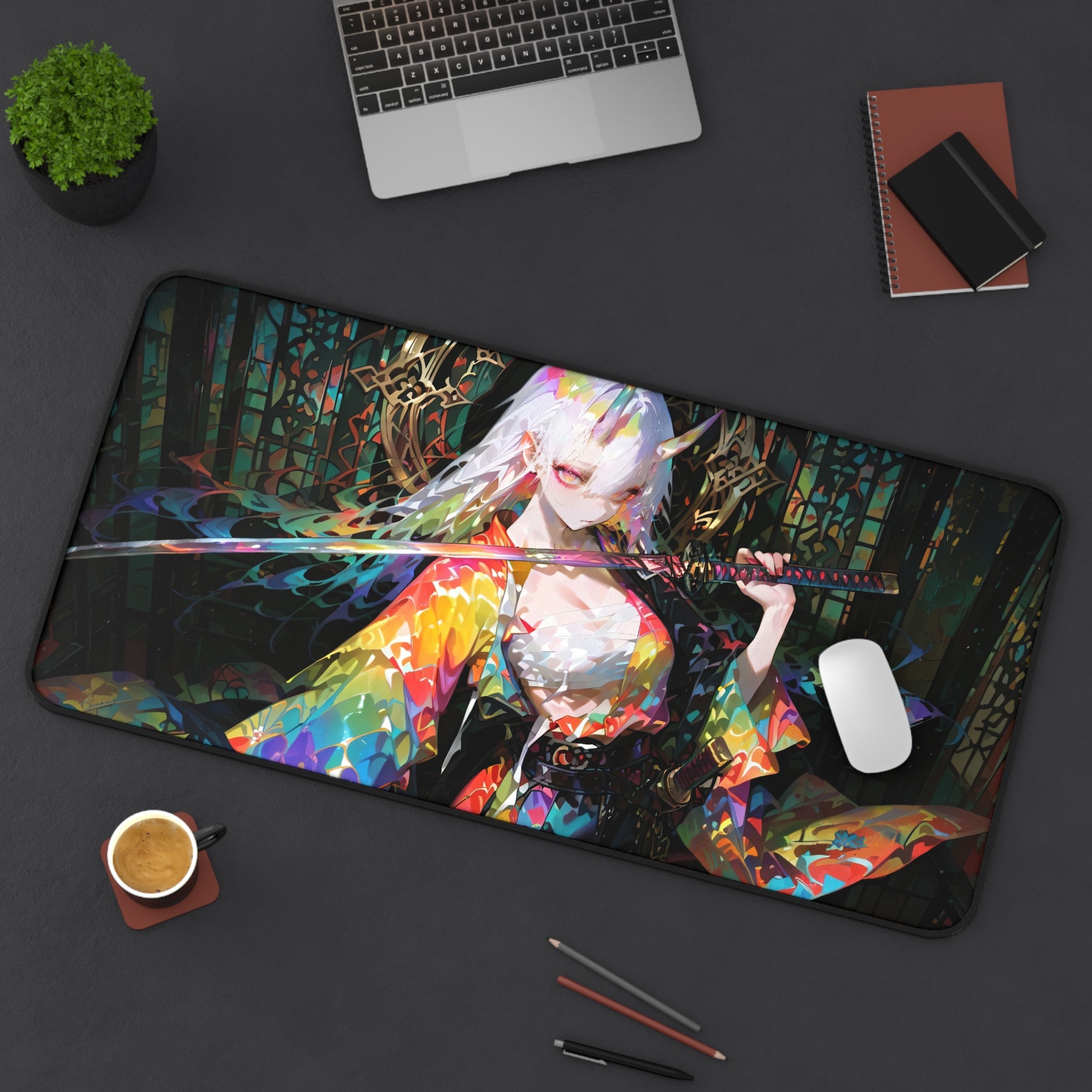 anime-demon-samurai-girl-warrior-mouse-pad-japanese-katana-white-hair-samurai-warrior-desk-mat-japanese-anime-girl-samurai-de