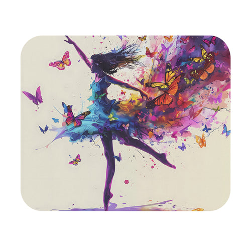 dancing-girl-and-butterflies-watercolor-mouse-pad-artistic-desk-accessory-whimsical-watercolor-mousepad