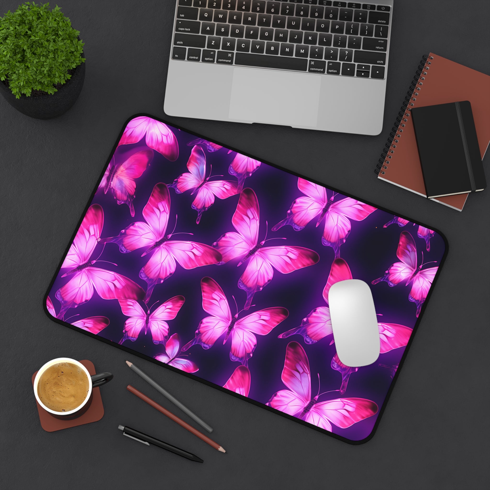 vibrant-purple-pink-butterfly-and-neon-mouse-pad-desk-pad-desk-accessories-office-decor-large-mouse-pad