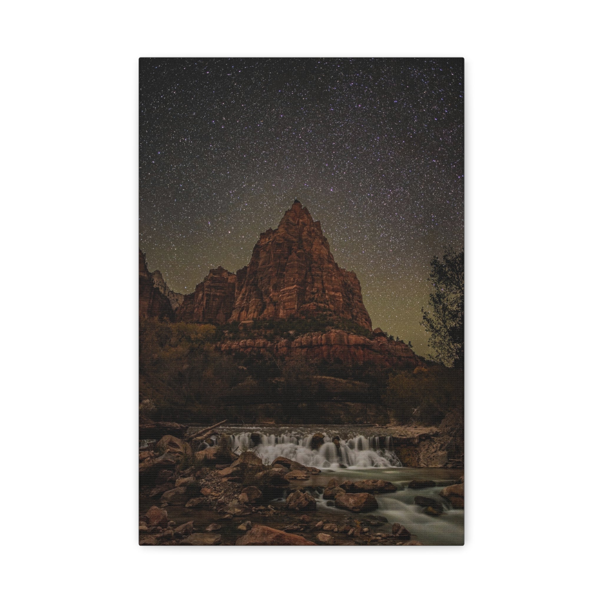 canvas-wall-art-zion-national-park-mountain-nature-landscape-starry-night-canvas-print-living-room-decor-rustic-decor
