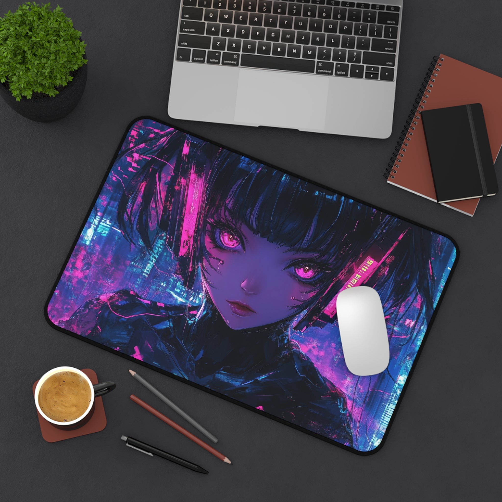cyberpunk-girl-mouse-pad-large-gaming-desk-mat-fantasy-protective-desk-pad-cyber-desk-accessory-cute-anime-girl-mouse-pad