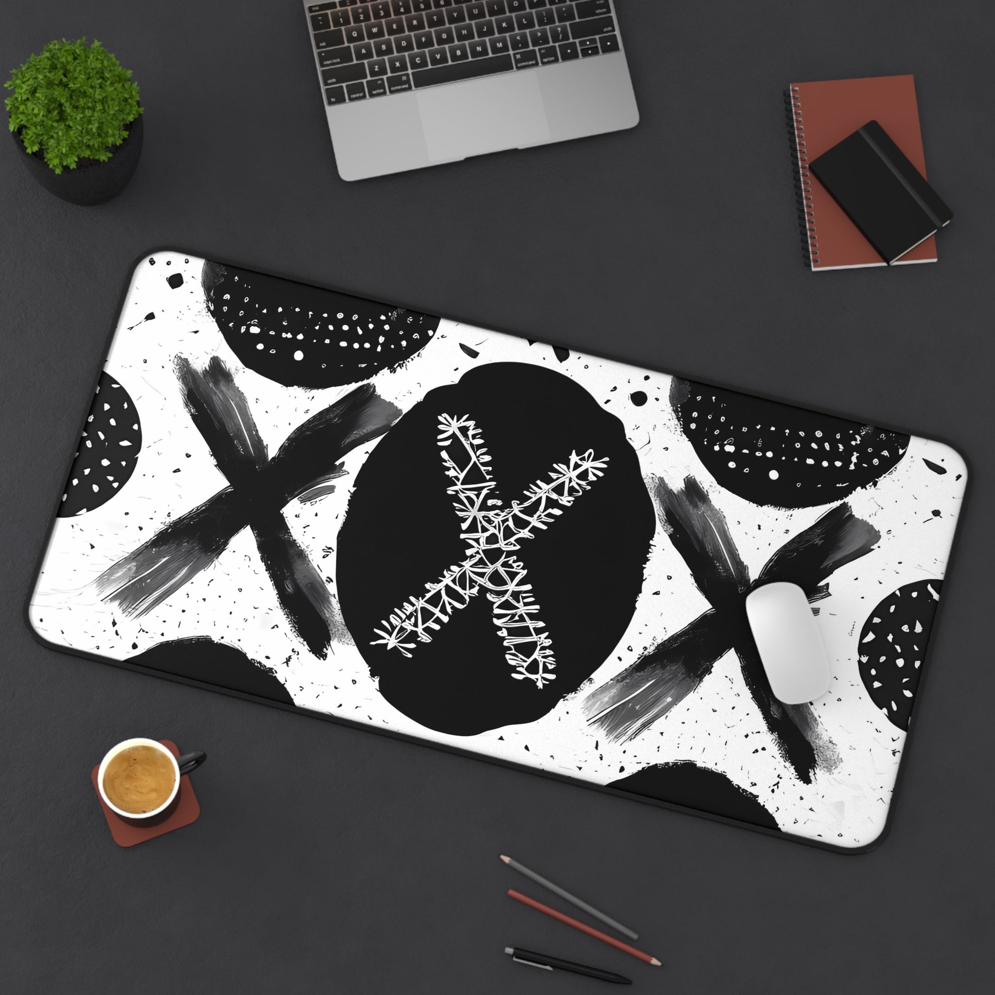3x-monochrome-mouse-pad-black-and-white-face-desk-mat-sleek-black-and-white-desk-pad-modern-minimalist-mouse-pad