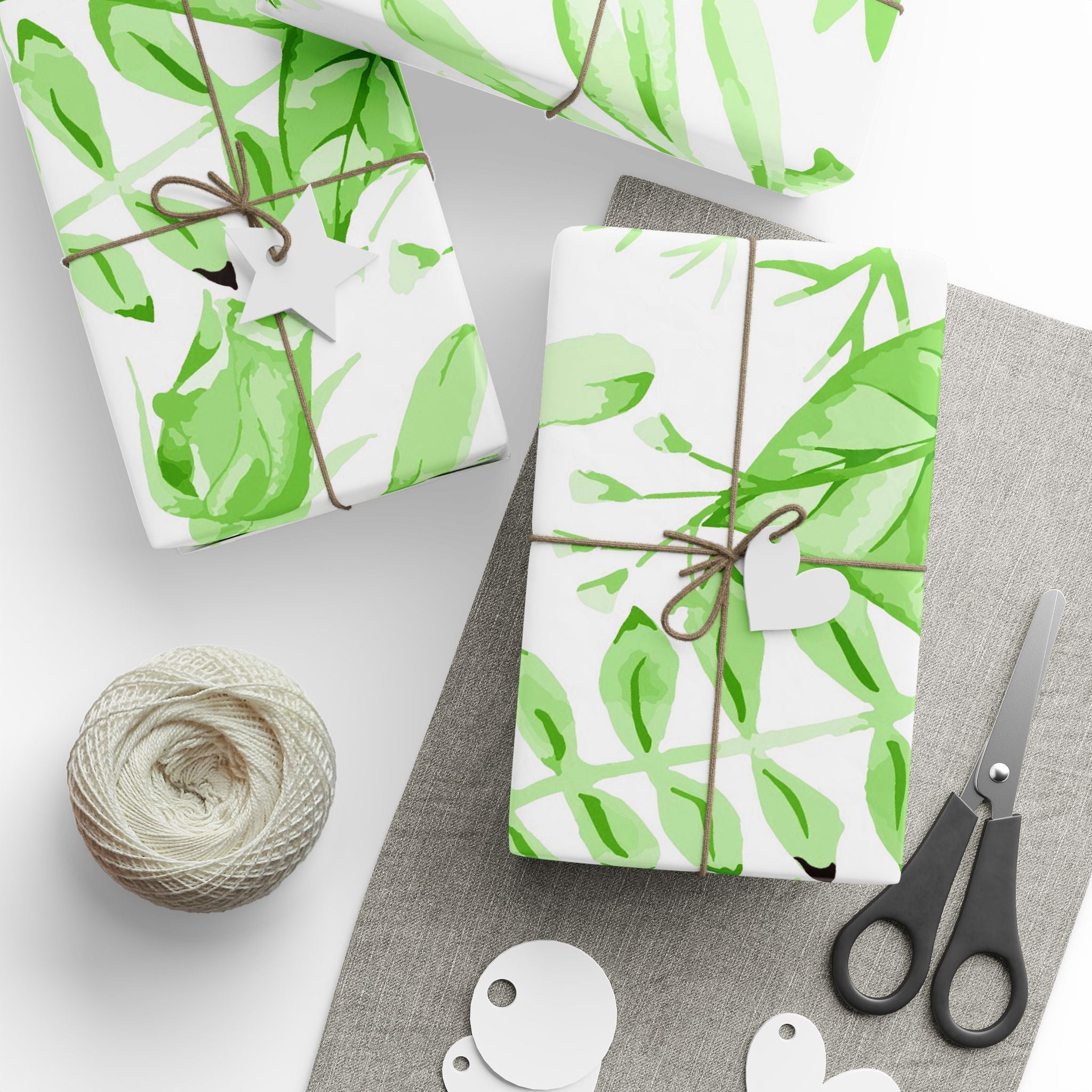 green-floral-watercolor-pattern-gift-wrapping-30-72-wrapping-papers-art-craft-supplies-packaging-holiday-gift-wrap-decorative