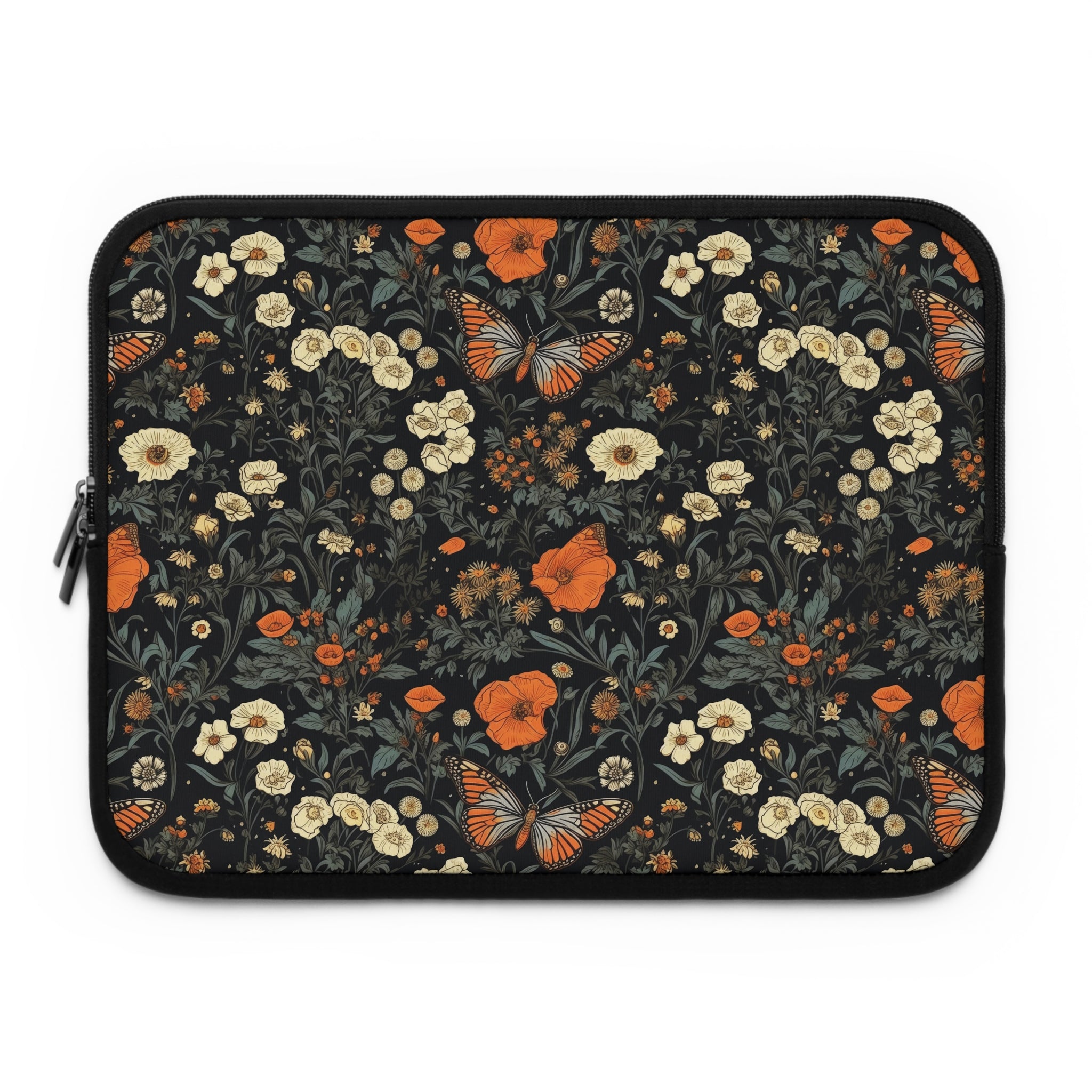 copy-of-laptop-sleeve-cottagecore-dark-flowers-monarch-butterfly-sleeve-macbook-air-sleeve-floral-computer-bag-tech-case-tabl