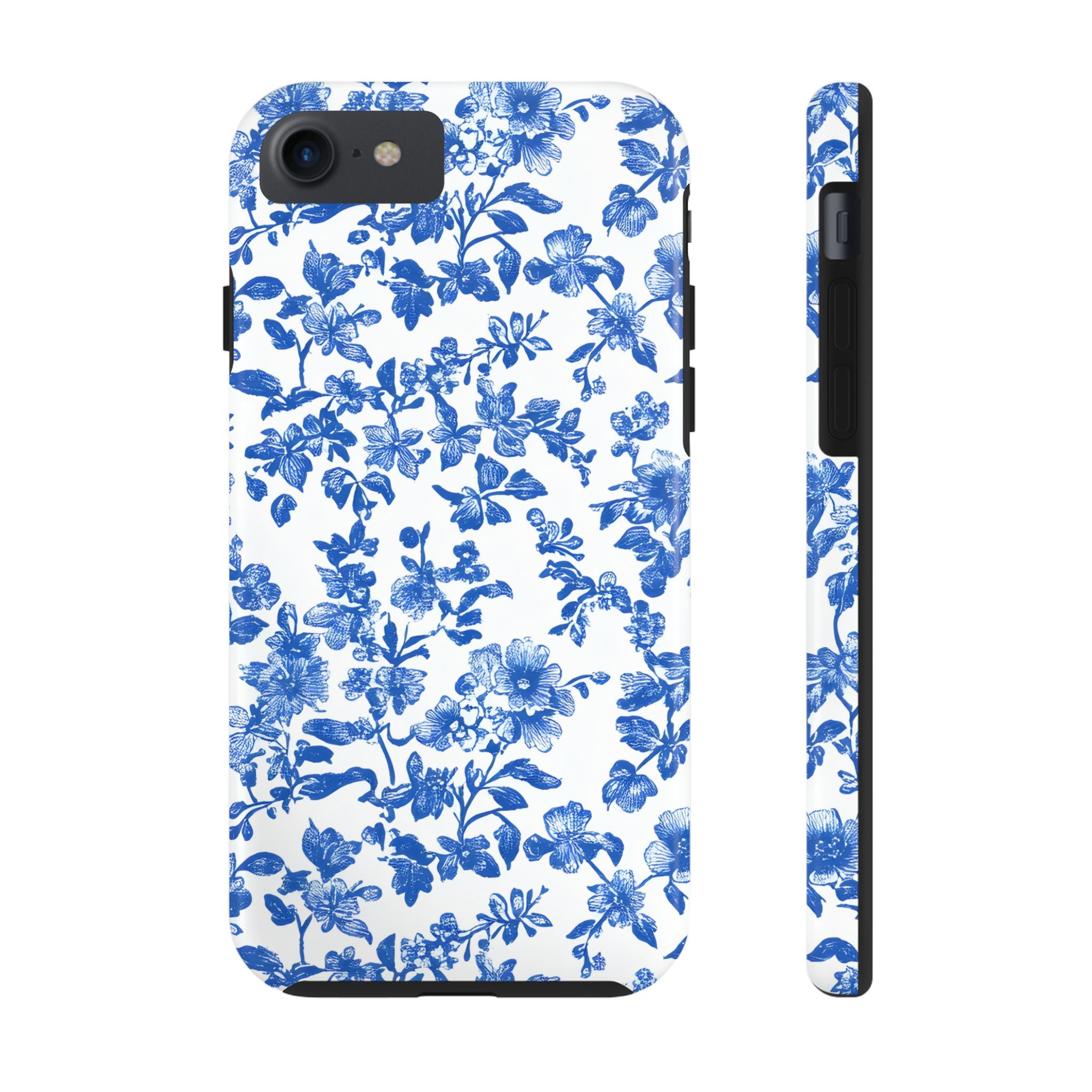 french-toile-floral-tough-iphone-case-blue-iphone-cover-protective-iphone-case-hard-shell-iphone-case-vintage-design-phone-ca
