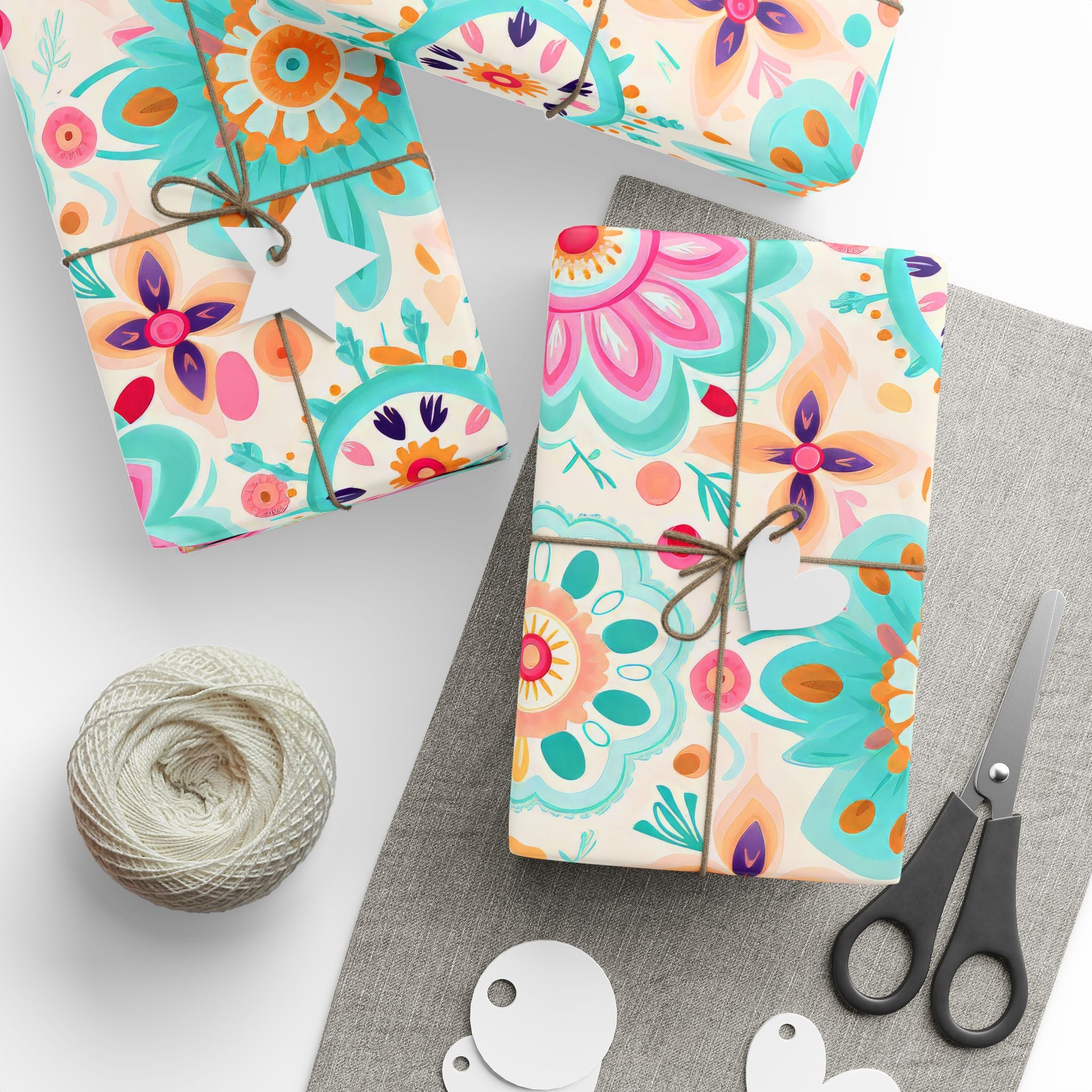 boho-wrapping-papers-pastel-gift-wrap-roll-for-birthday-unique-bohemian-design-holiday-present-wrap-scandinavian-style-packag