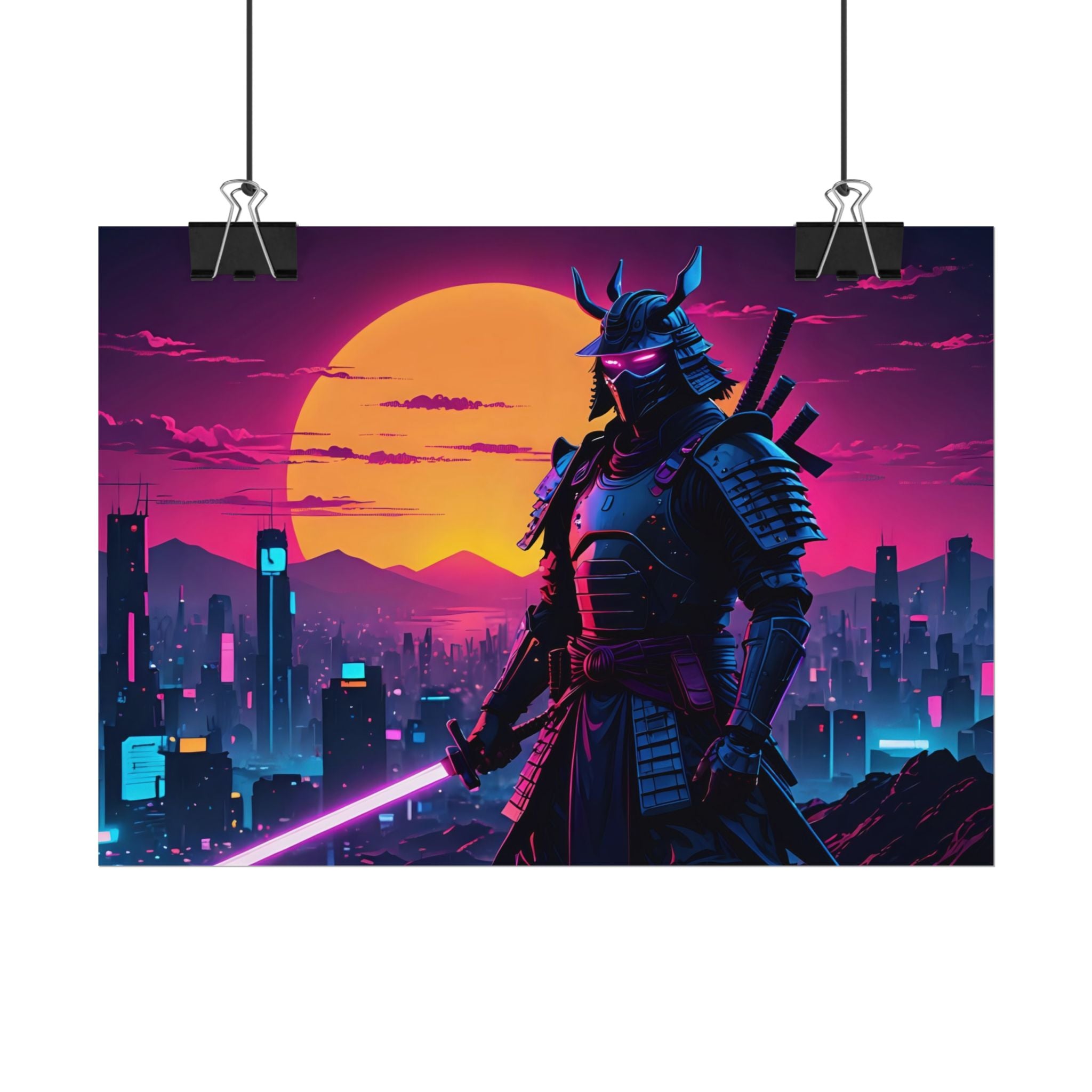 samurai-retrowave-poster-print-synthawave-wall-art-poster-gift-for-anime-fans-home-decor-japanese-art-retro-aesthetic-lightsa