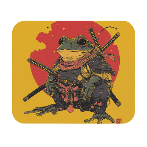 retro-vintage-ninja-frog-mouse-pad-red-sun-japanese-samurai-frog-design-ninja-warrior-yellow-small-mouse-pad
