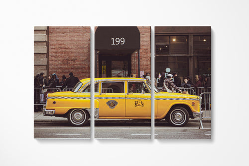 new-york-city-yellow-cab-3-piece-canvas-wall-art-nyc-yellow-taxi-stretched-canvas-nyc-city-3-panel-new-york-canvas-print-home