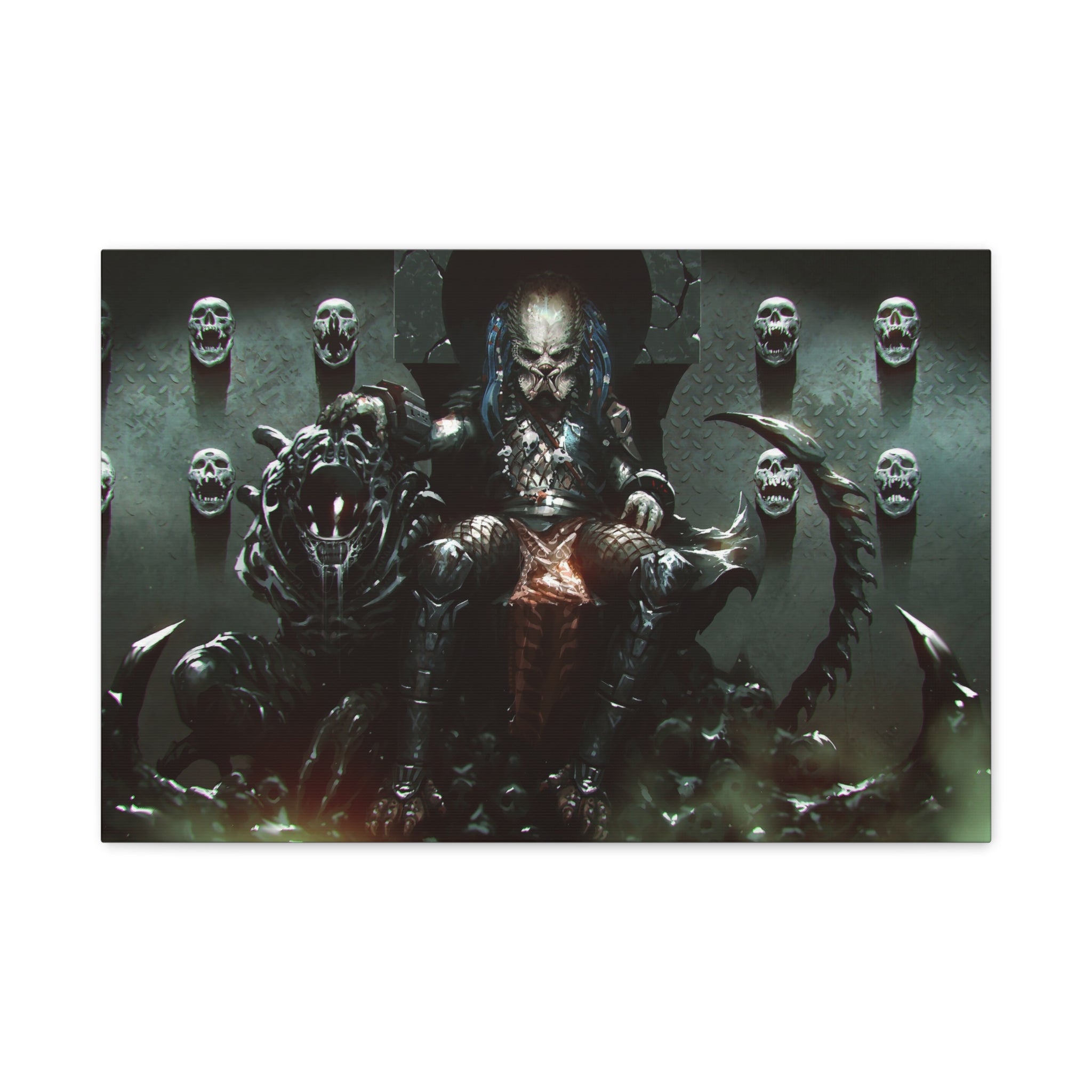 canvas-art-predator-alien-art-xenomorph-matte-canvas-print-stretched-wall-art-1-25-poster-sci-fi-home-decor-2