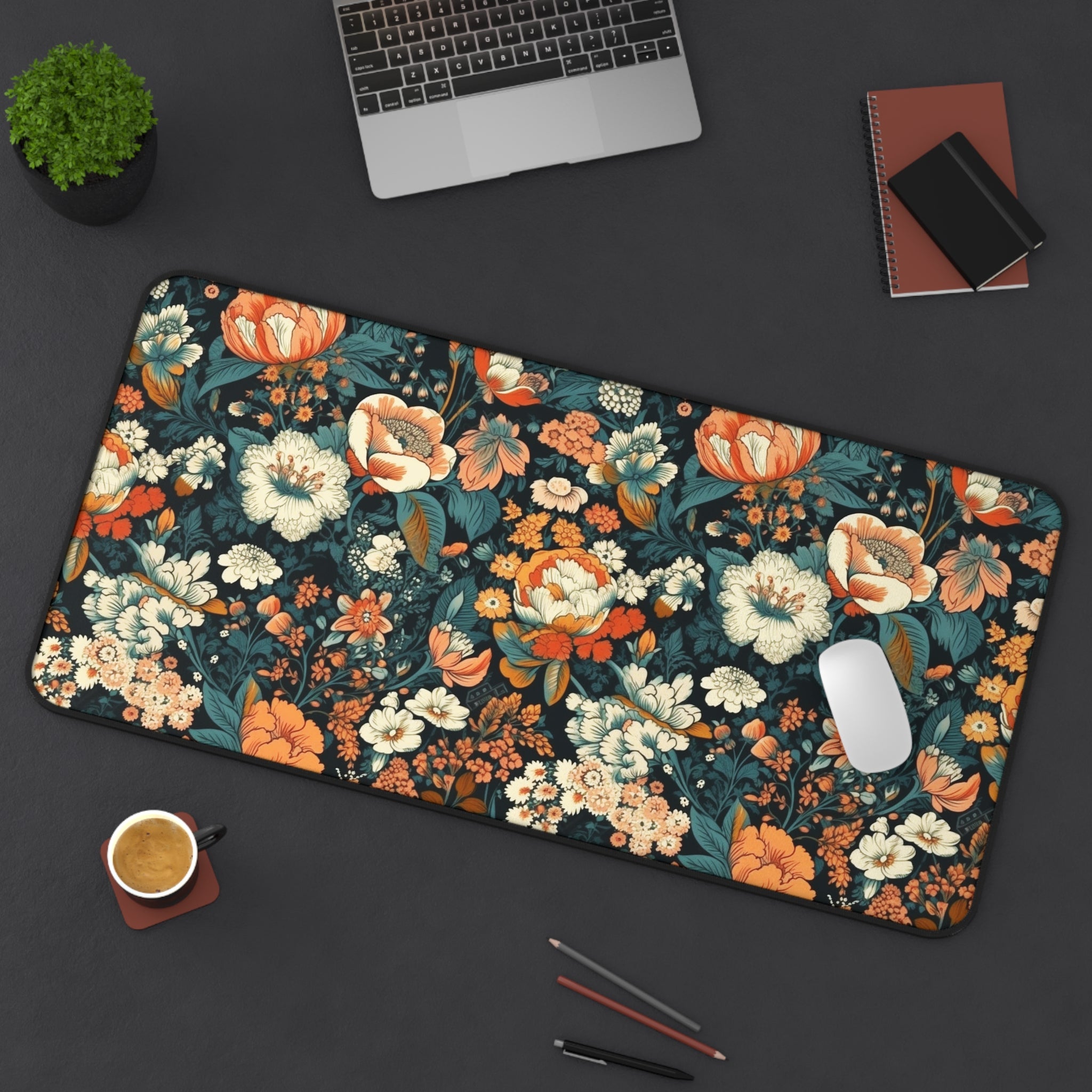 retro-flowers-cottagecore-desk-mat-light-floral-mouse-pad-farmhouse-style-office-decor-shabby-chic-workspace-decor-large-gami