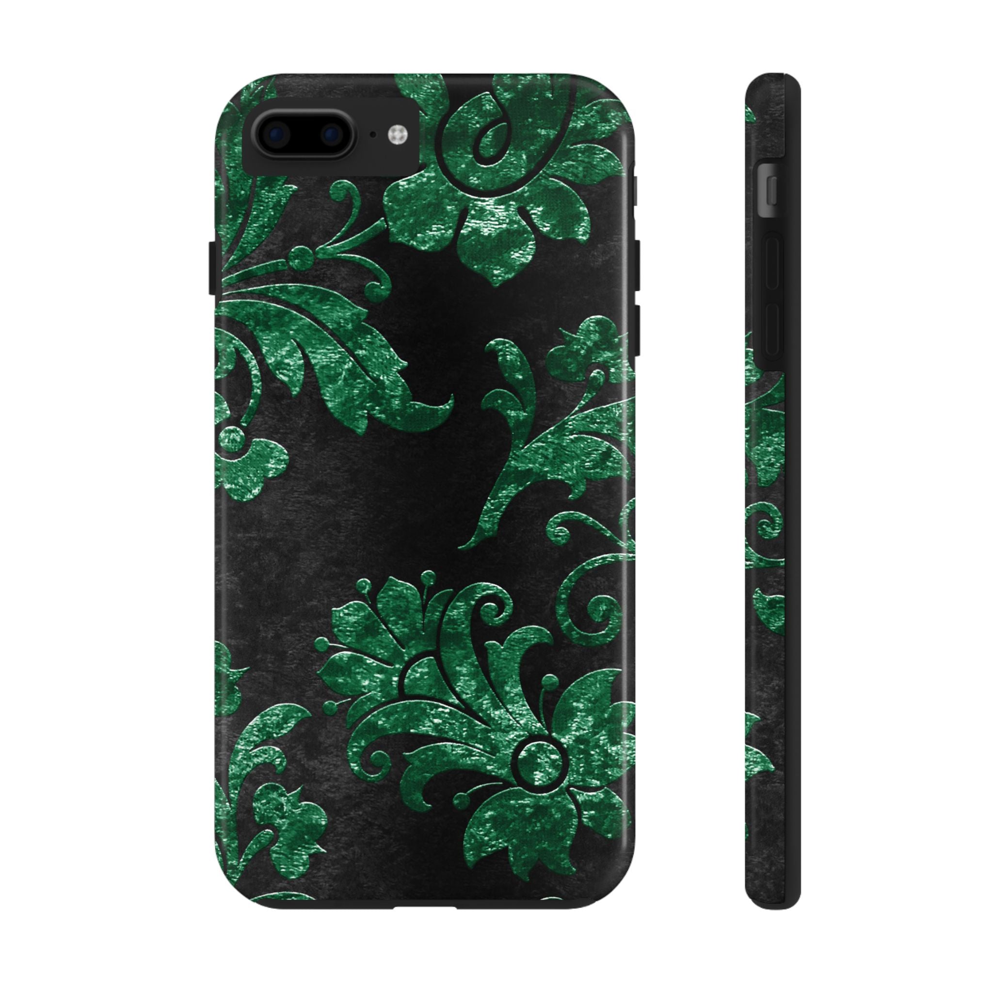 embossed-emerald-velvet-tough-iphone-case-protective-iphone-cover-heavy-duty-iphone-case-rugged-phone-case-durable-smartphone