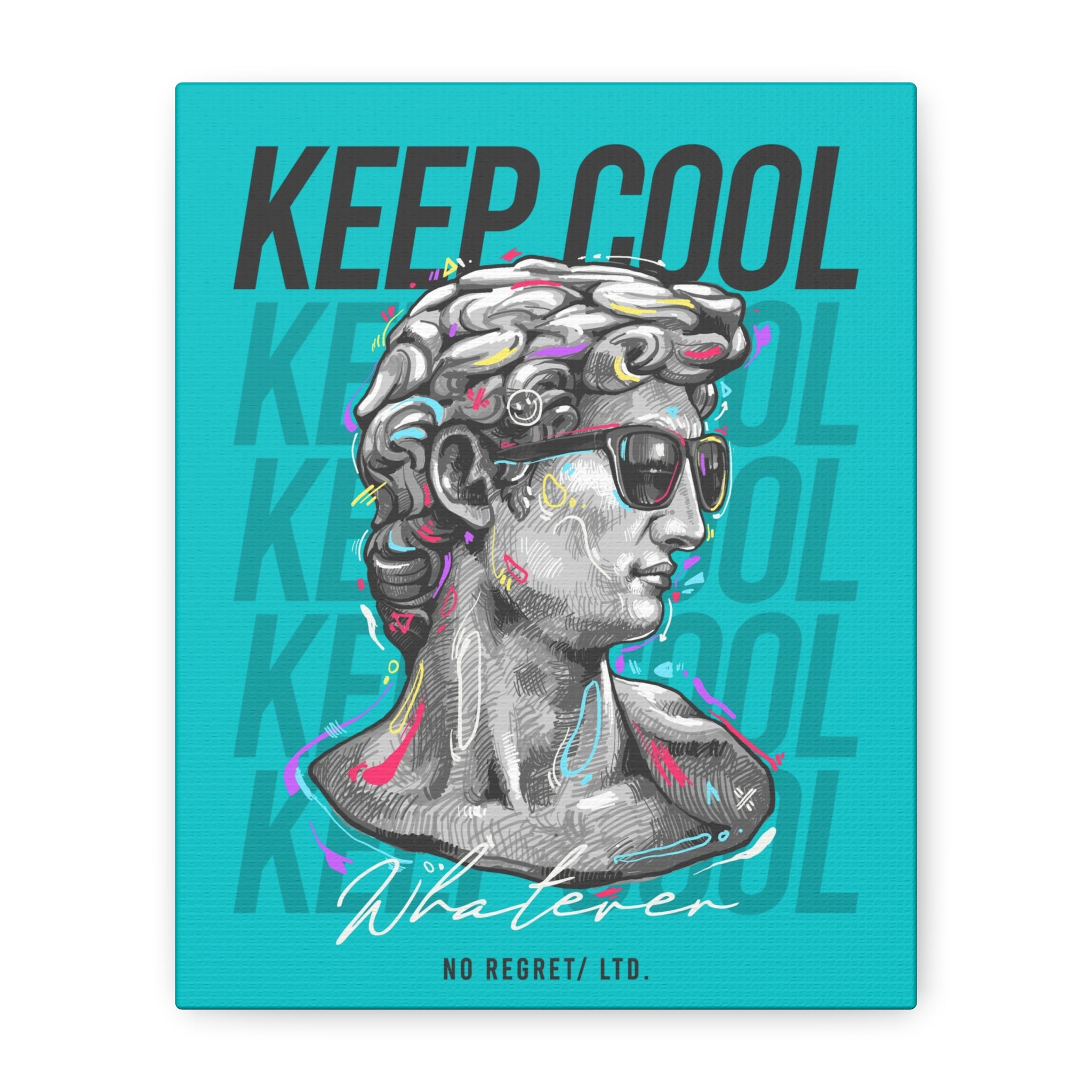 canvas-print-david-statue-with-sunglasses-living-room-decor-wall-art-matte-canvas-stretched-print-cool-home-decor-gift-unique