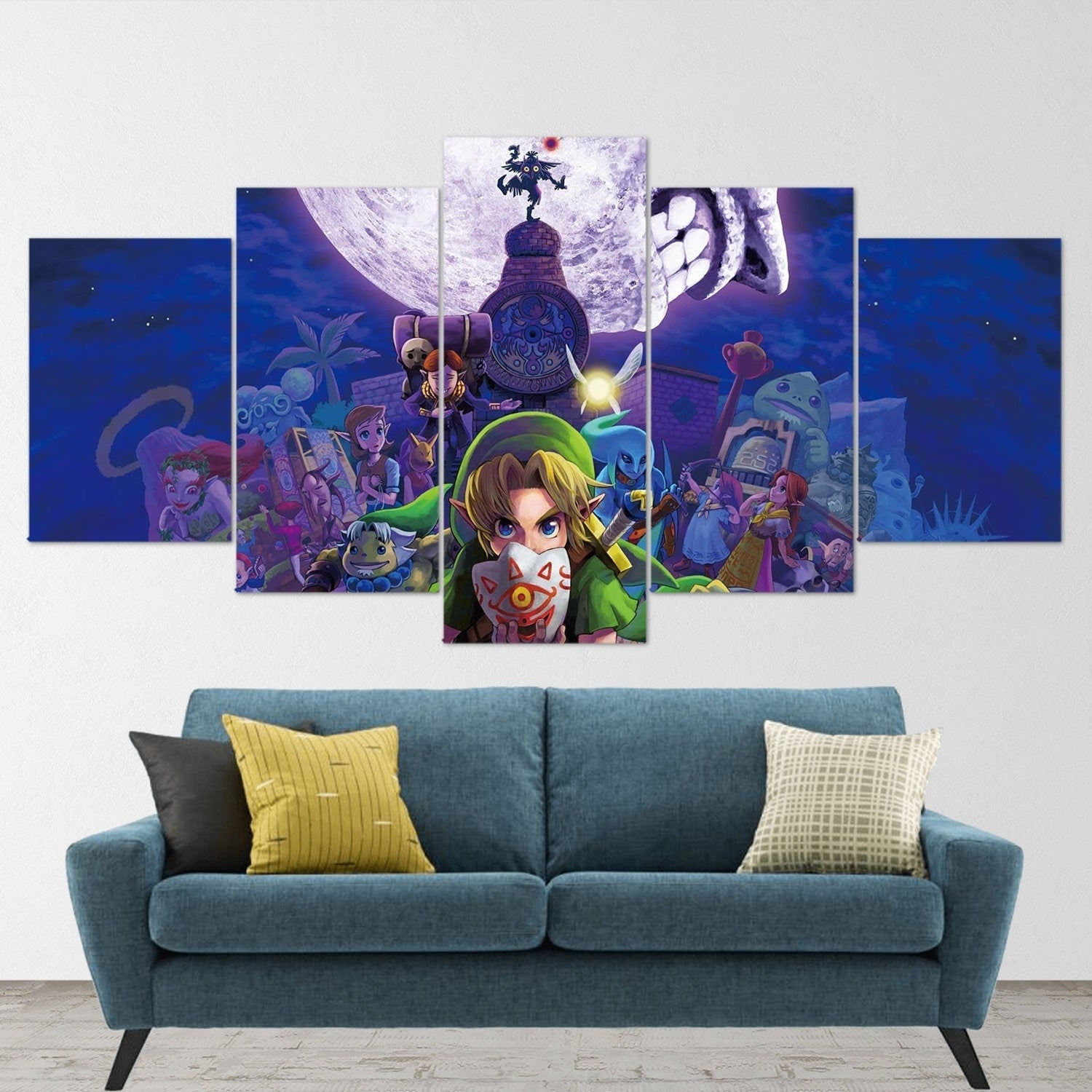 the-legend-of-zelda-5-piece-canvas-wall-art-extra-large-wall-art-the-legend-of-zelda-poster-the-legend-of-zelda-5-piece-5-pan