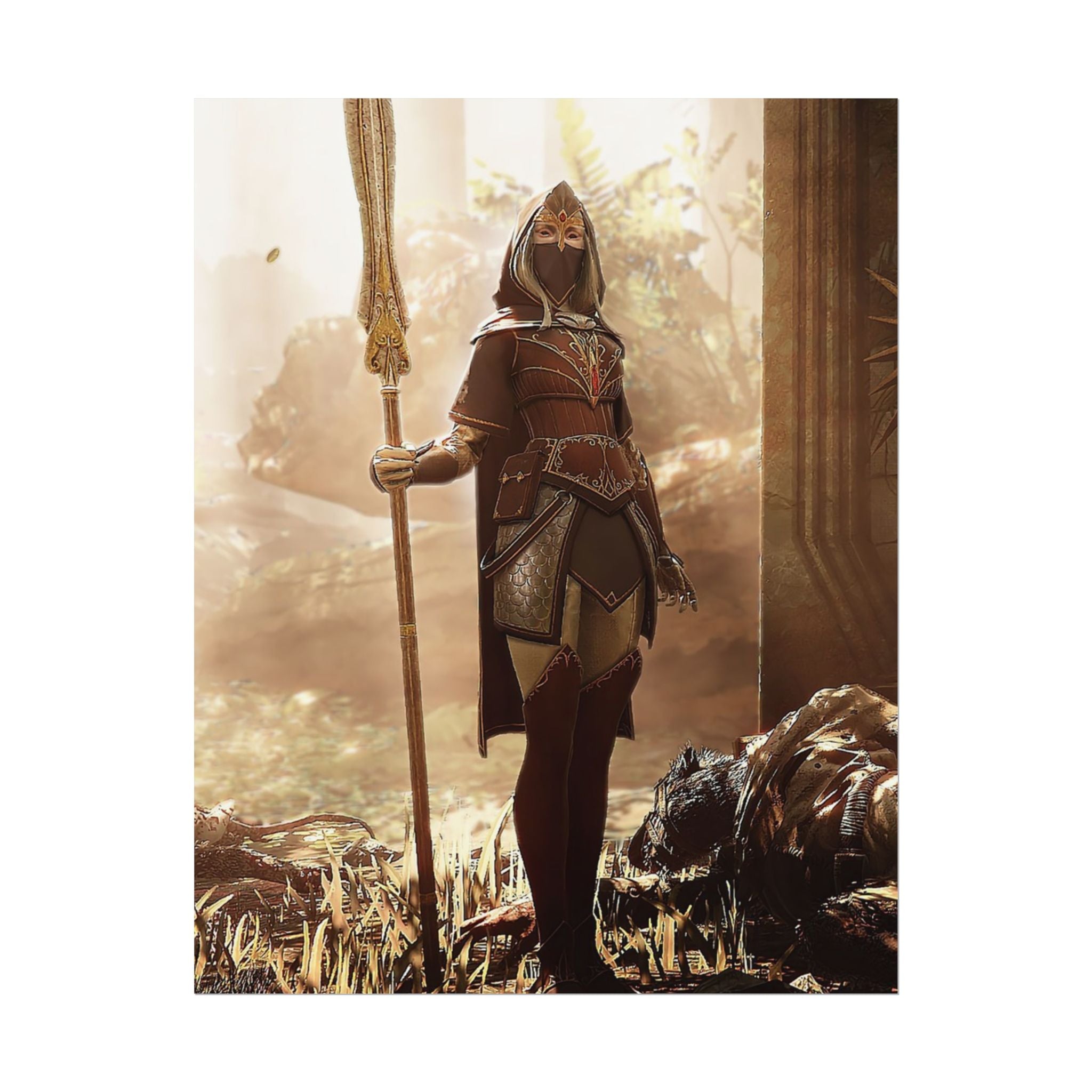 Warhammer 40K Vermintide 2 Kerillian Handmaiden Poster Print — Rolled Wall Art for Gamers & Collectors, Space Marine Wall Art, Gaming Room Decor