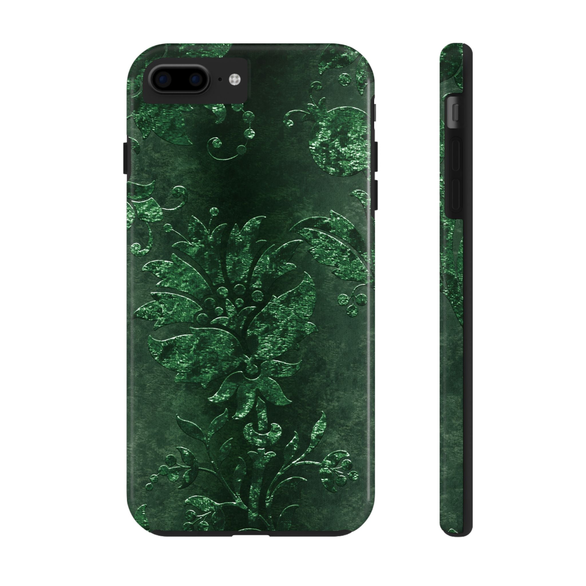 embossed-emerald-velvet-tough-iphone-case-protective-iphone-cover-heavy-duty-iphone-case-rugged-phone-case-durable-smartphone