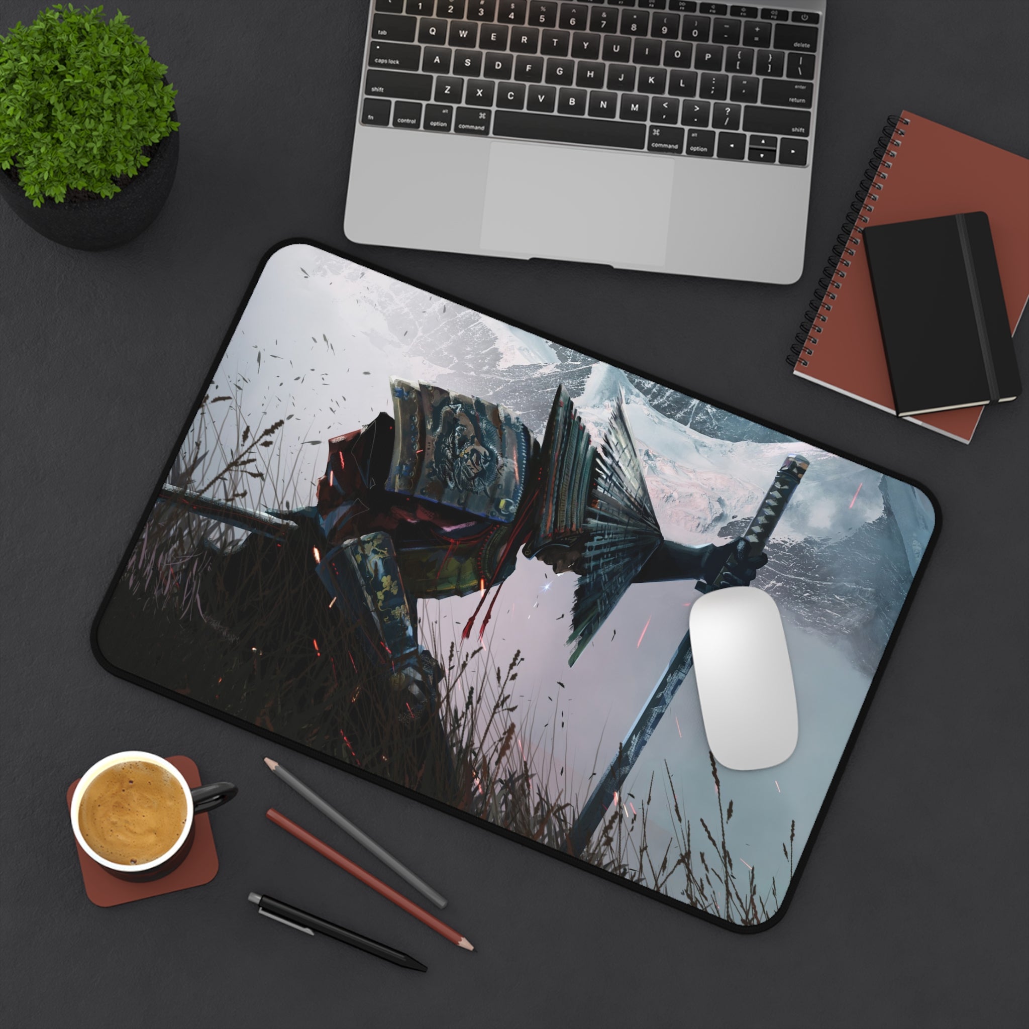 samurai-warrior-mouse-pad-japanese-katana-samurai-warrior-with-armor-desk-mat-japanese-anime-samurai-desk-pad