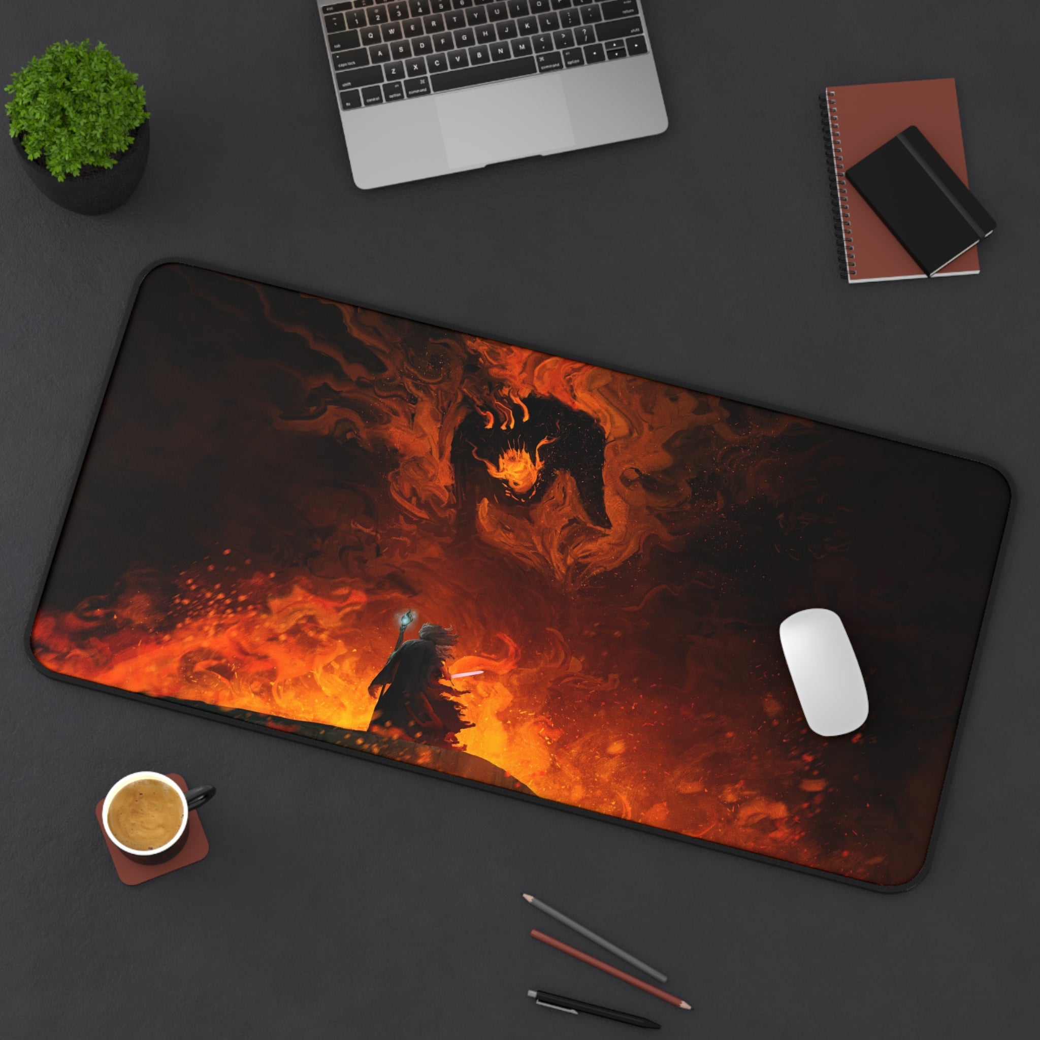 lotr-mouse-pad-lord-of-the-rings-desk-mat-gandalf-vs-balrog-desk-pad-lotr-mouse-pad-lotr-desk-decor