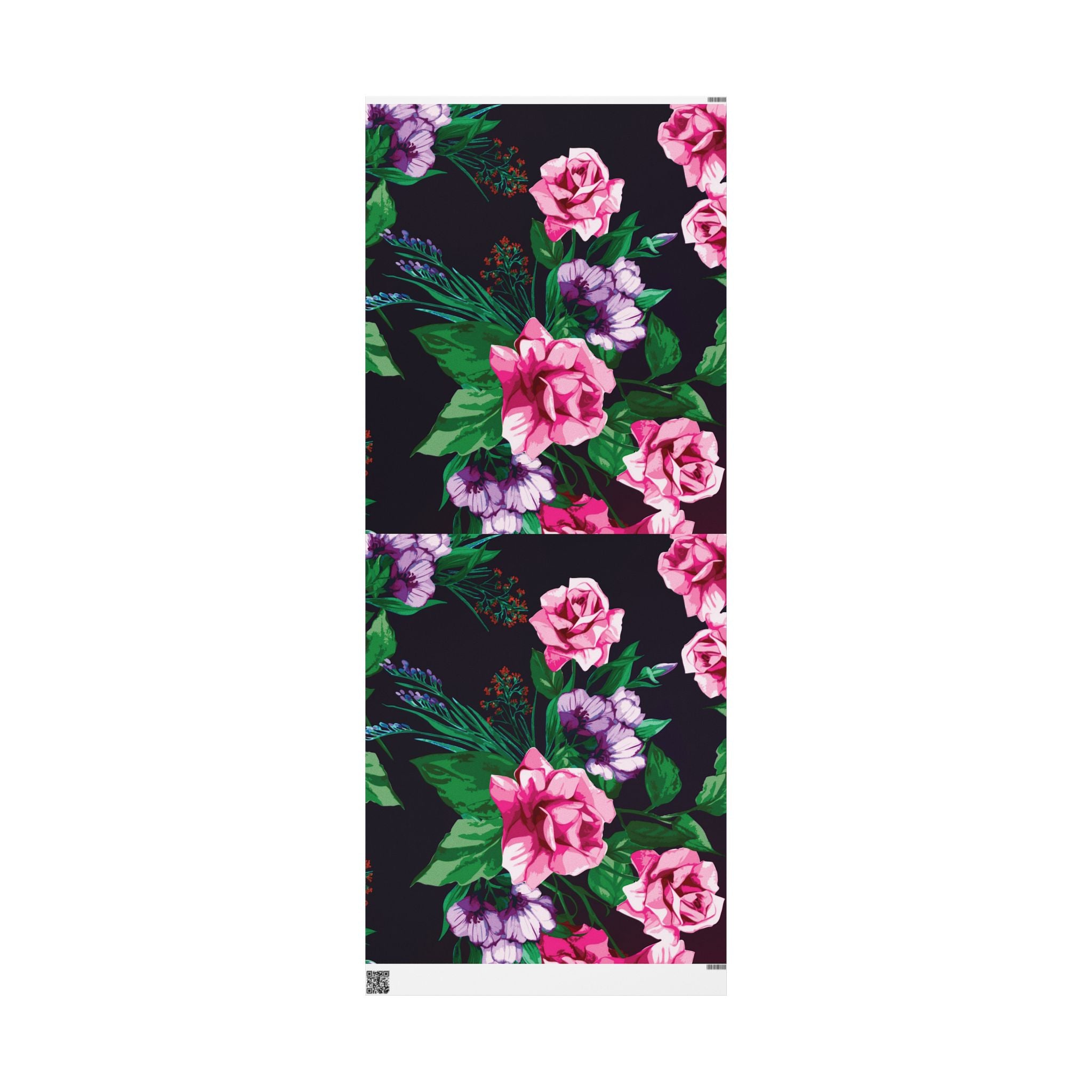 vintage-retro-pink-rose-gift-wrap-30x72-floral-design-birthday-wrapping-decorative-craft-paper-holiday-gift-wrap