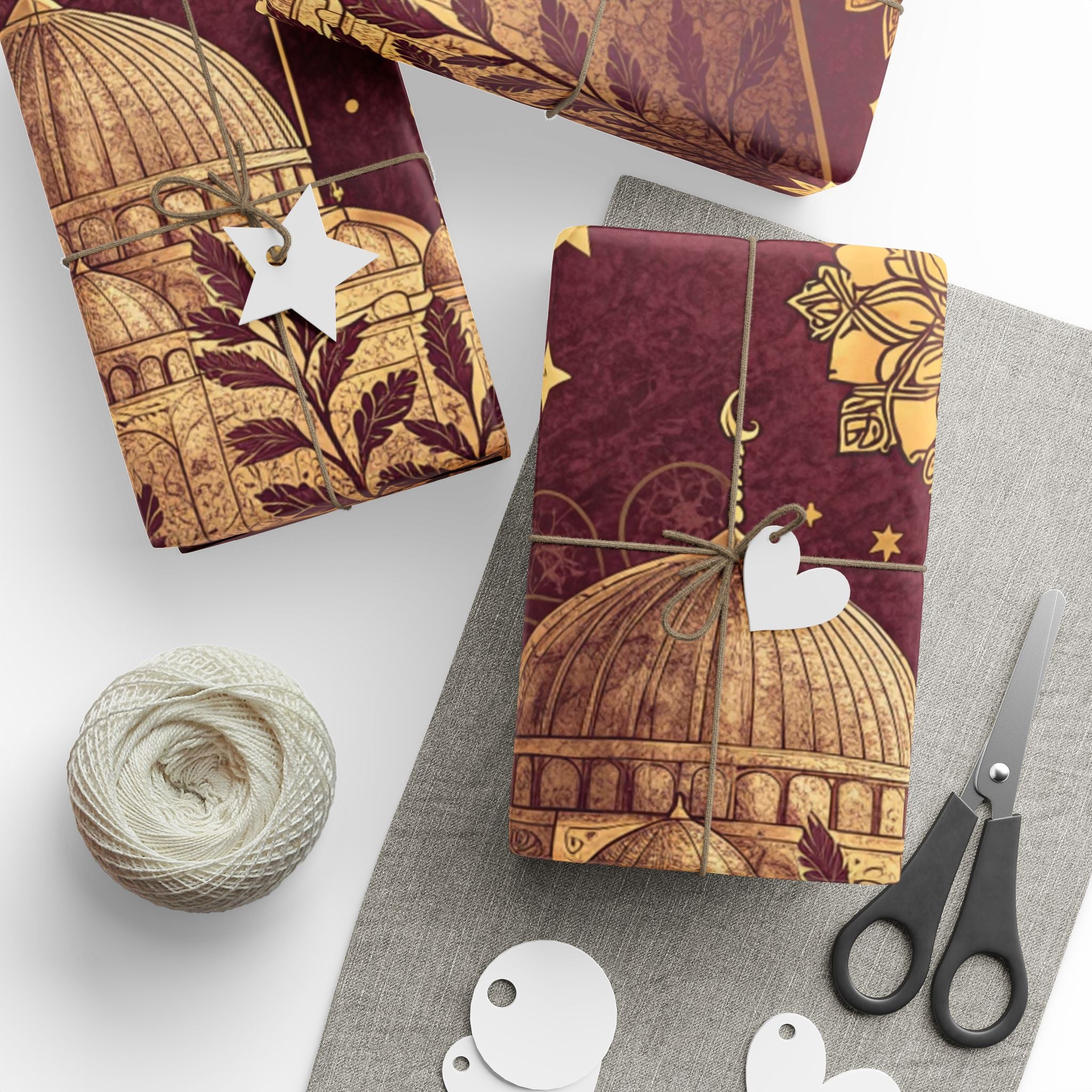 ramadan-night-wrapping-papers-islamic-celestial-gift-wrap-mosque-silhouette-eid-holiday-supplies-festive-present-packaging-re
