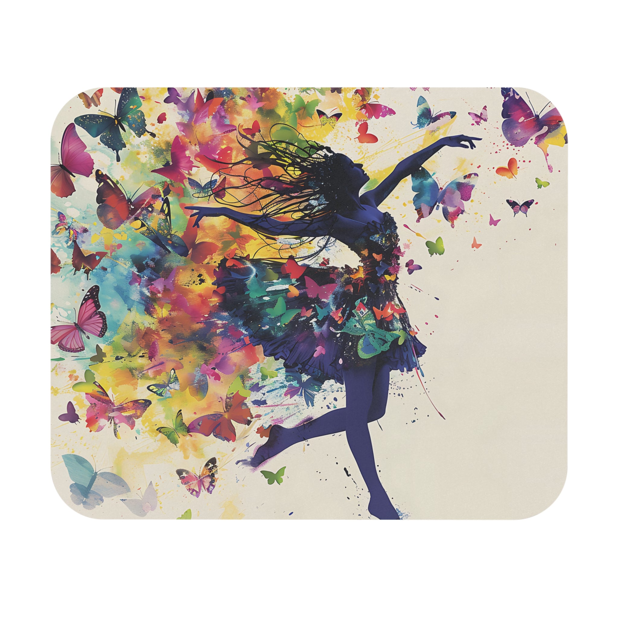 dancing-ballerina-girl-and-butterflies-watercolor-mouse-pad-artistic-desk-accessory-whimsical-small-mousepad