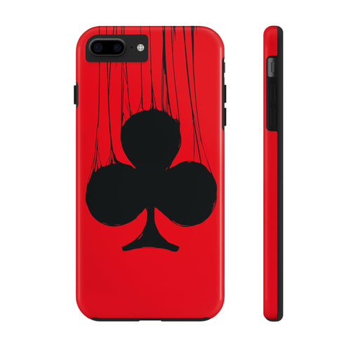 clubs-playing-cards-iphone-tough-case-protective-iphone-cover-card-game-lover-gift-gambling-theme-iphone-case-durable-card-su