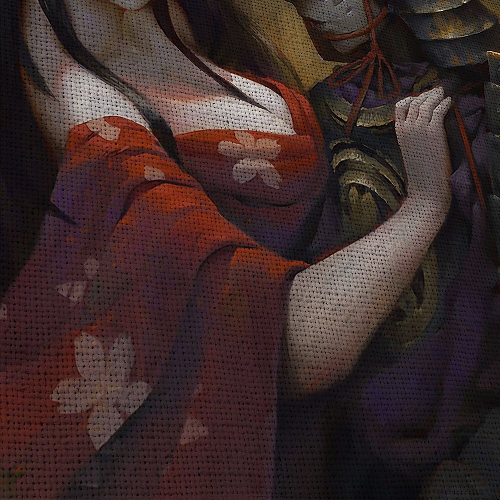 samurai-samurai-warrior-fantasy-katana-5-piece-canvas-wall-art-samurai-art-extra-large-wall-art-samurai-poster-5-piece-5-pane