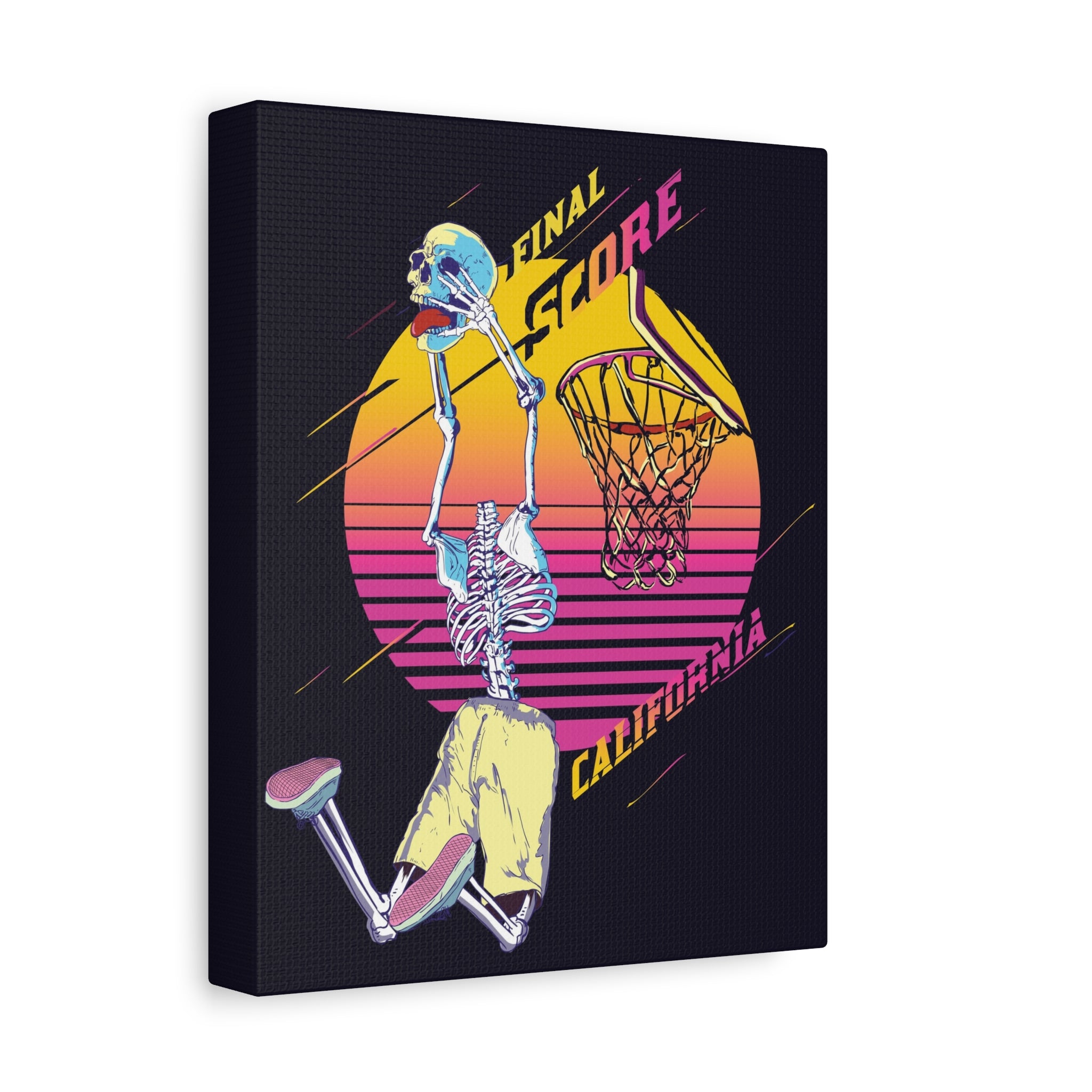 california-basketball-canvas-wall-art-basketball-prints-skull-art-retro-basketball-decor-basketball-home-wall-decor-housewarm