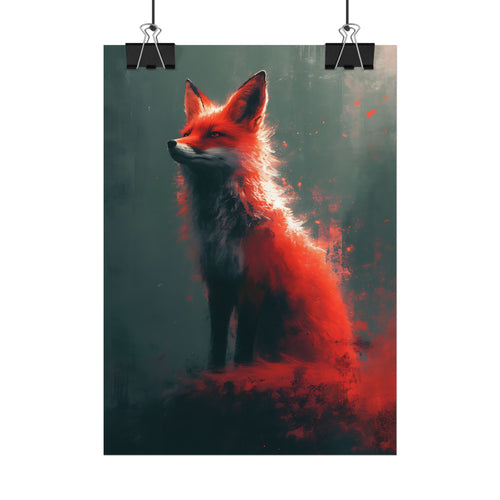 fantasy-red-fox-poster-print-rolled-posters-wall-art-animal-lover-gift-unique-home-decor-wildlife-art-print-fox-lover-birthda