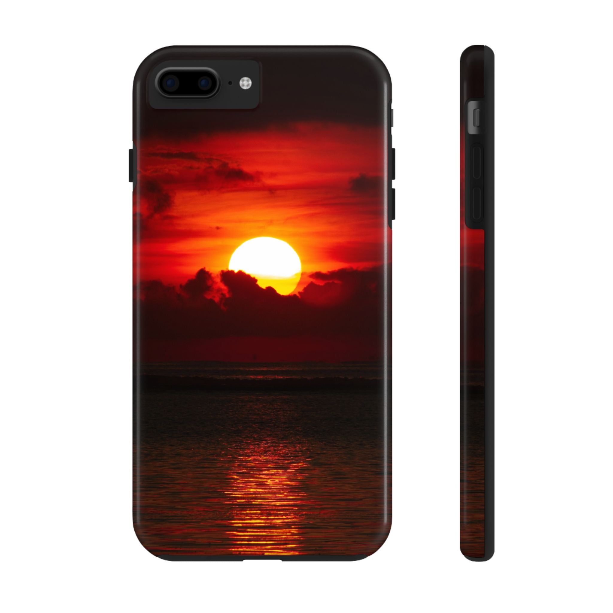 iphone-tough-case-red-sunset-protective-phone-cover-durable-smartphone-case-hard-shell-phone-case-sunset-lover-gift-red-phone