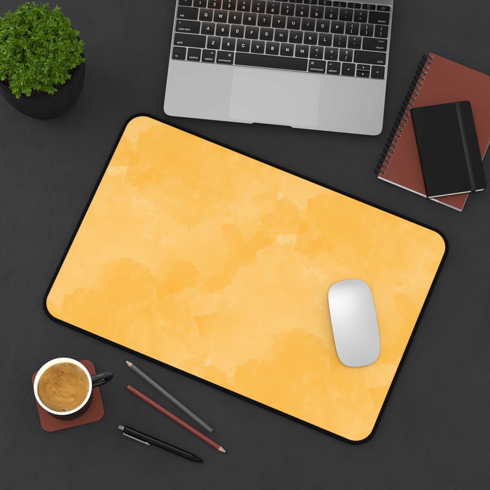 watercolor-macaroon-yellow-desk-mat-gaming-mousepad-office-desk-accessories-large-desk-blotter-computer-desk-cover-home-essen