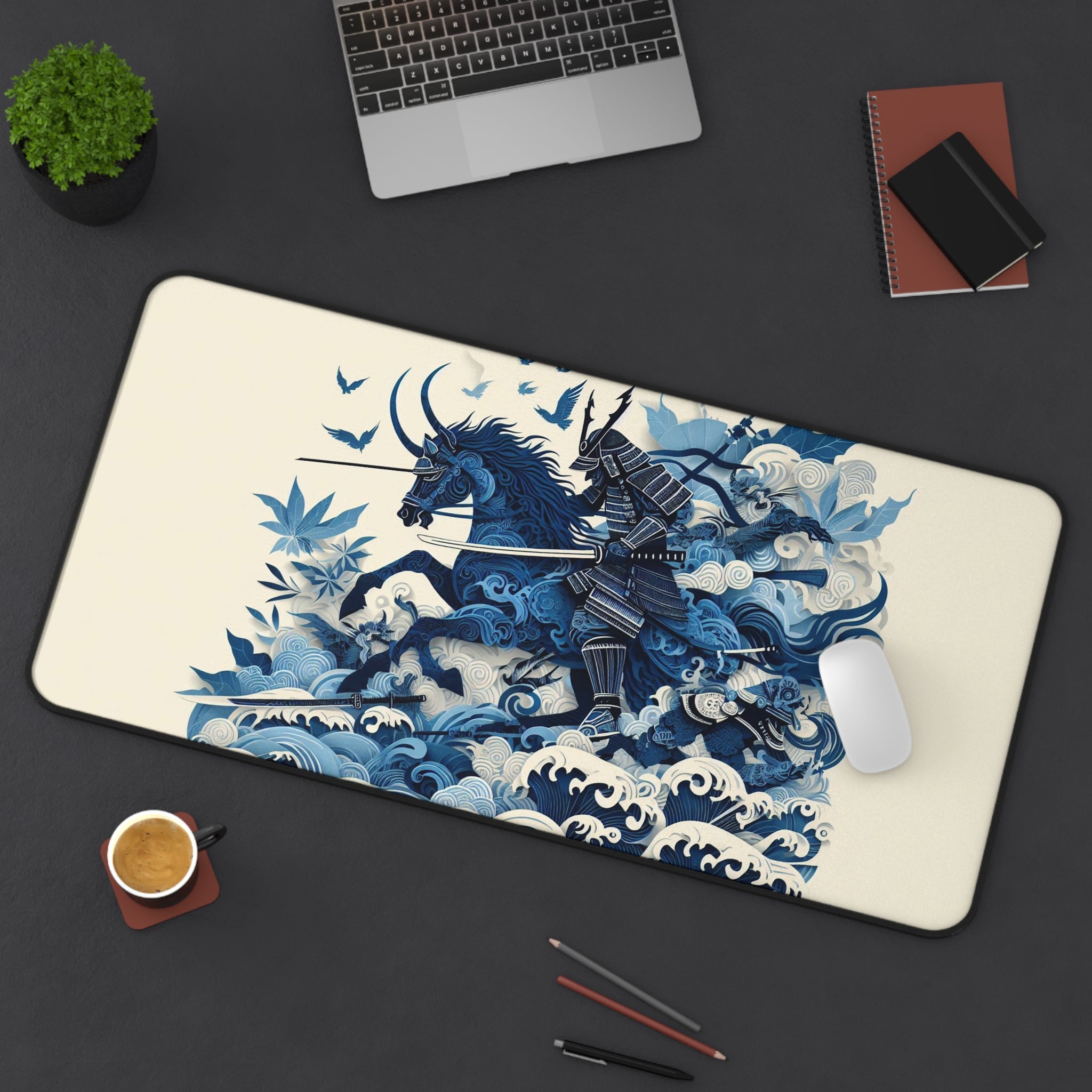 anime-ink-drawing-samurai-warrior-mouse-pad-japanese-katana-samurai-warrior-desk-mat-japanese-anime-samurai-desk-pad