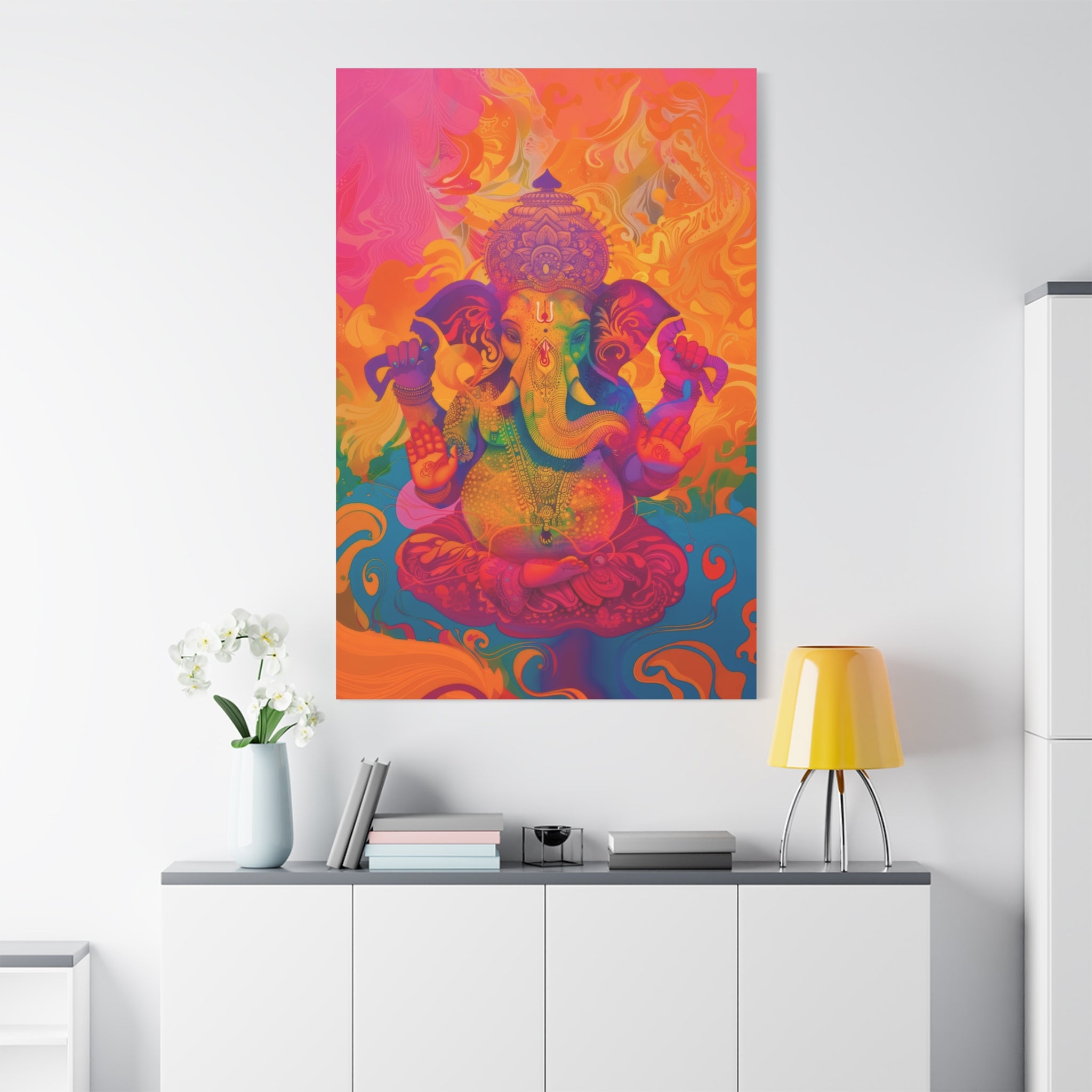 colorful-ganesha-canvas-print-wall-art-decor-spiritual-home-decor-lord-ganesha-deity-art-hindu-god-painting-ethnic-wall-hangi